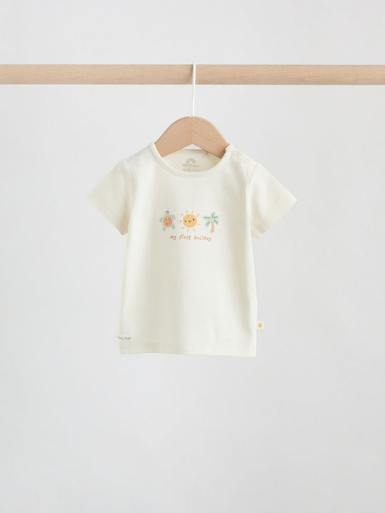 Cream My First Holiday Top and Short Baby Set (0-18mths)