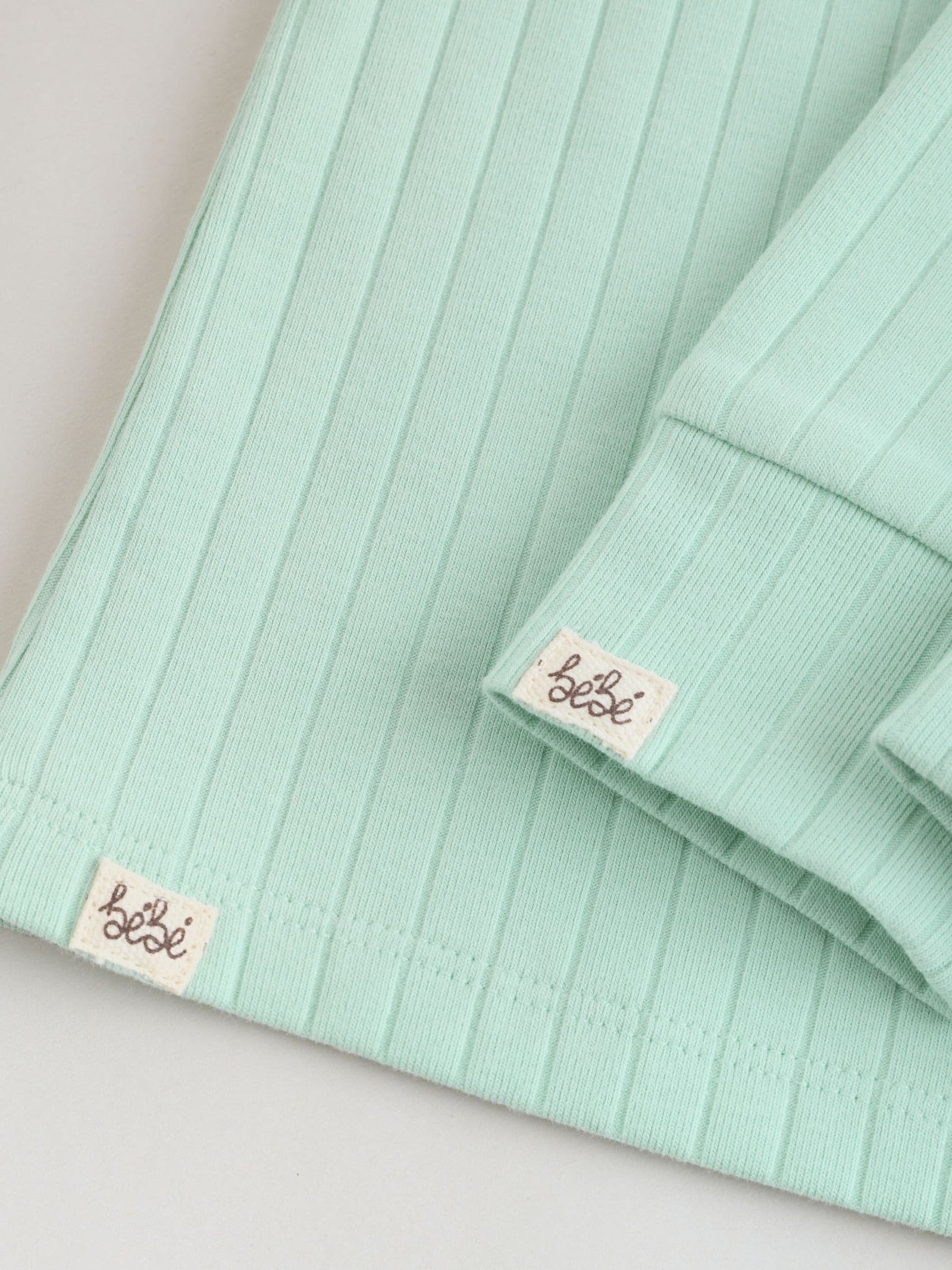 Sage Green Hello World Top and Leggings Baby Set (0-18mths)