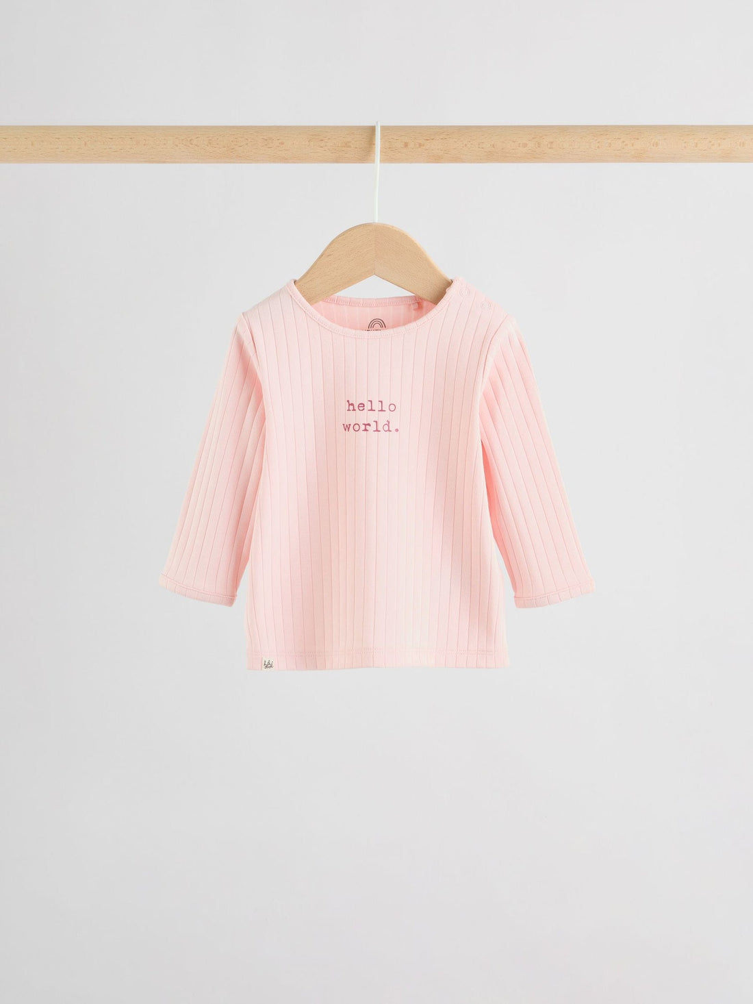 Pink Hello World Top and Leggings Baby Set (0-18mths)