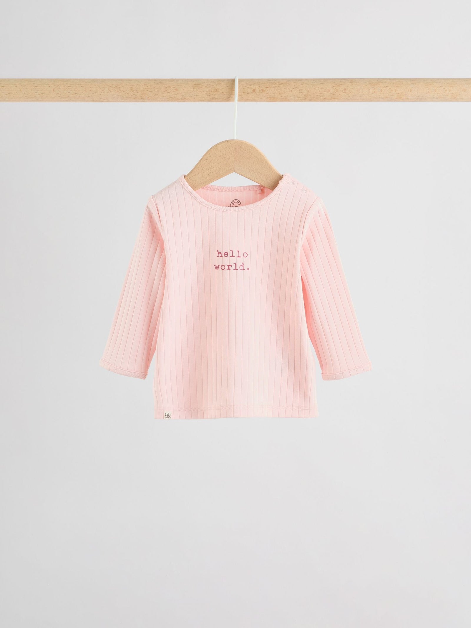 Pink Hello World Top and Leggings Baby Set (0-18mths)