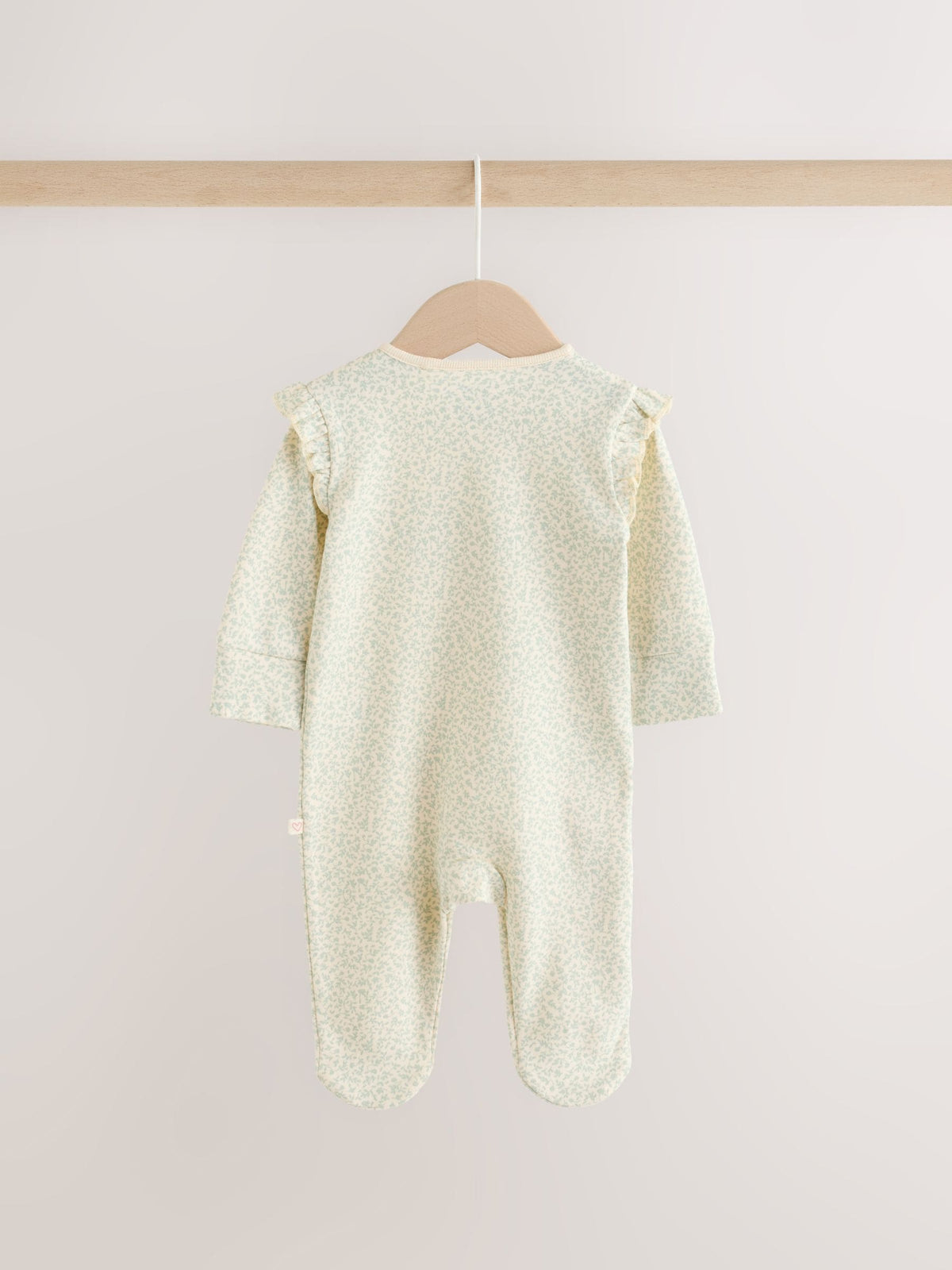 Pink/Green Hamish Two Way Zip Baby Sleepsuits 3 Pack (0-3yrs)
