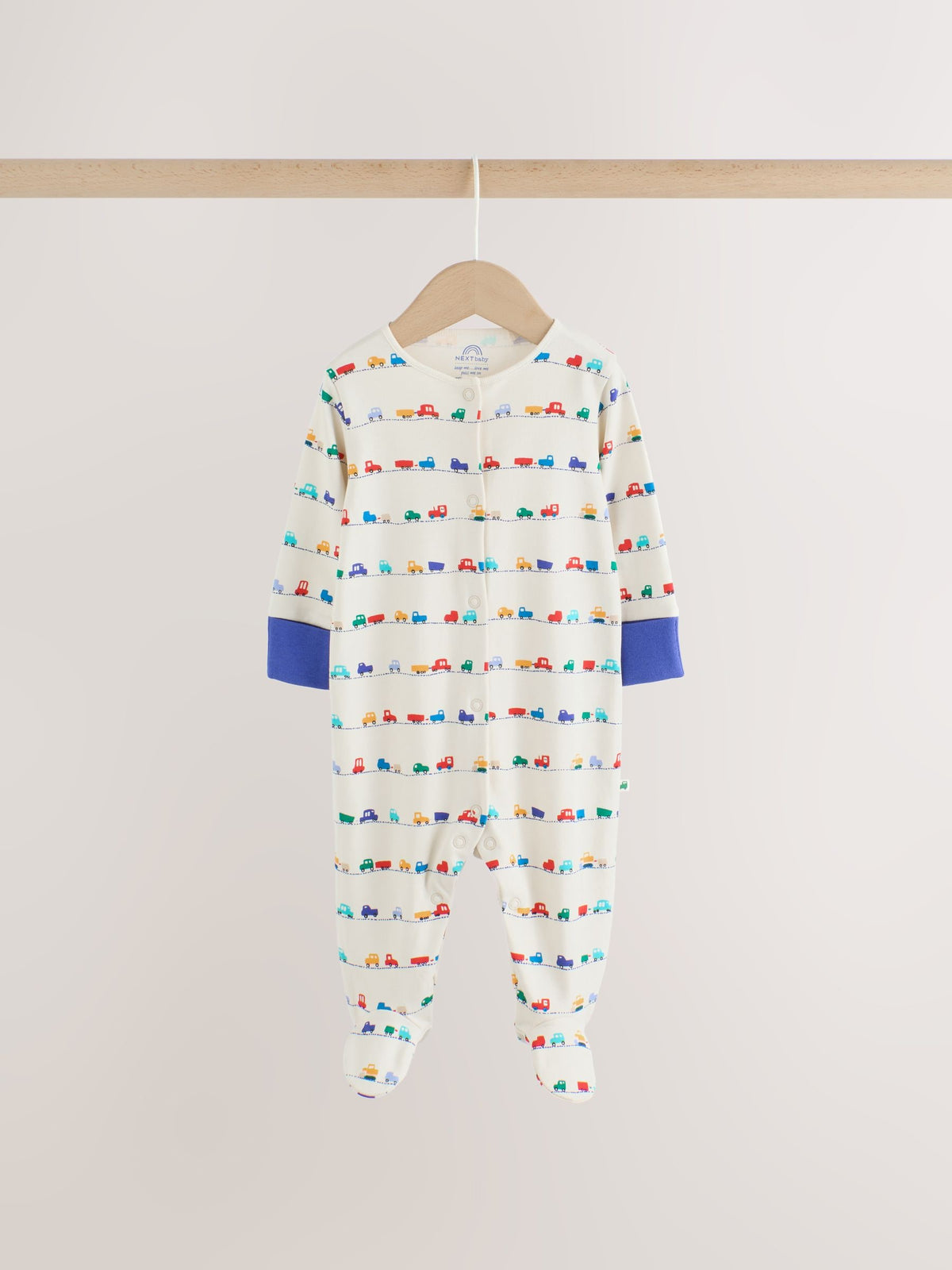 Bright Transport Baby Sleepsuits 4 Pack (0mths-2yrs)
