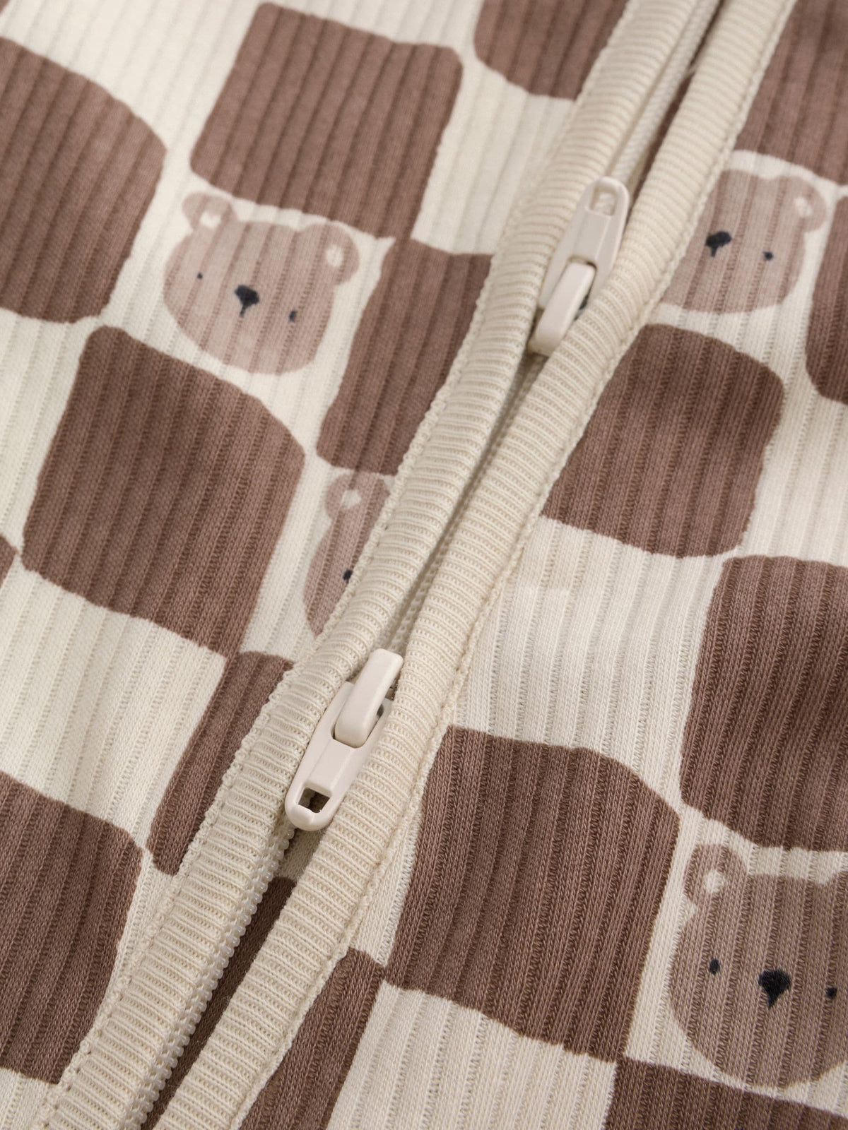 Brown Bear Two Way Zip Baby Sleepsuits 4 Pack (0mths-3yrs)