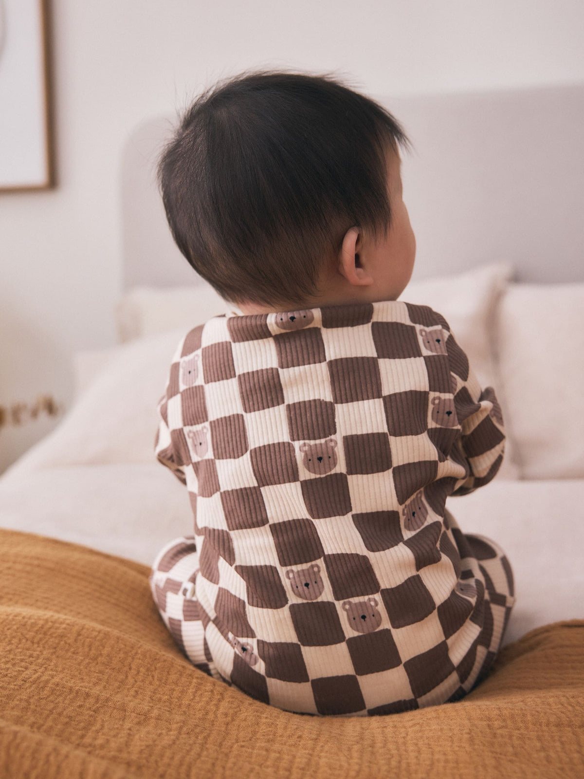 Brown Bear Two Way Zip Baby Sleepsuits 4 Pack (0mths-3yrs)