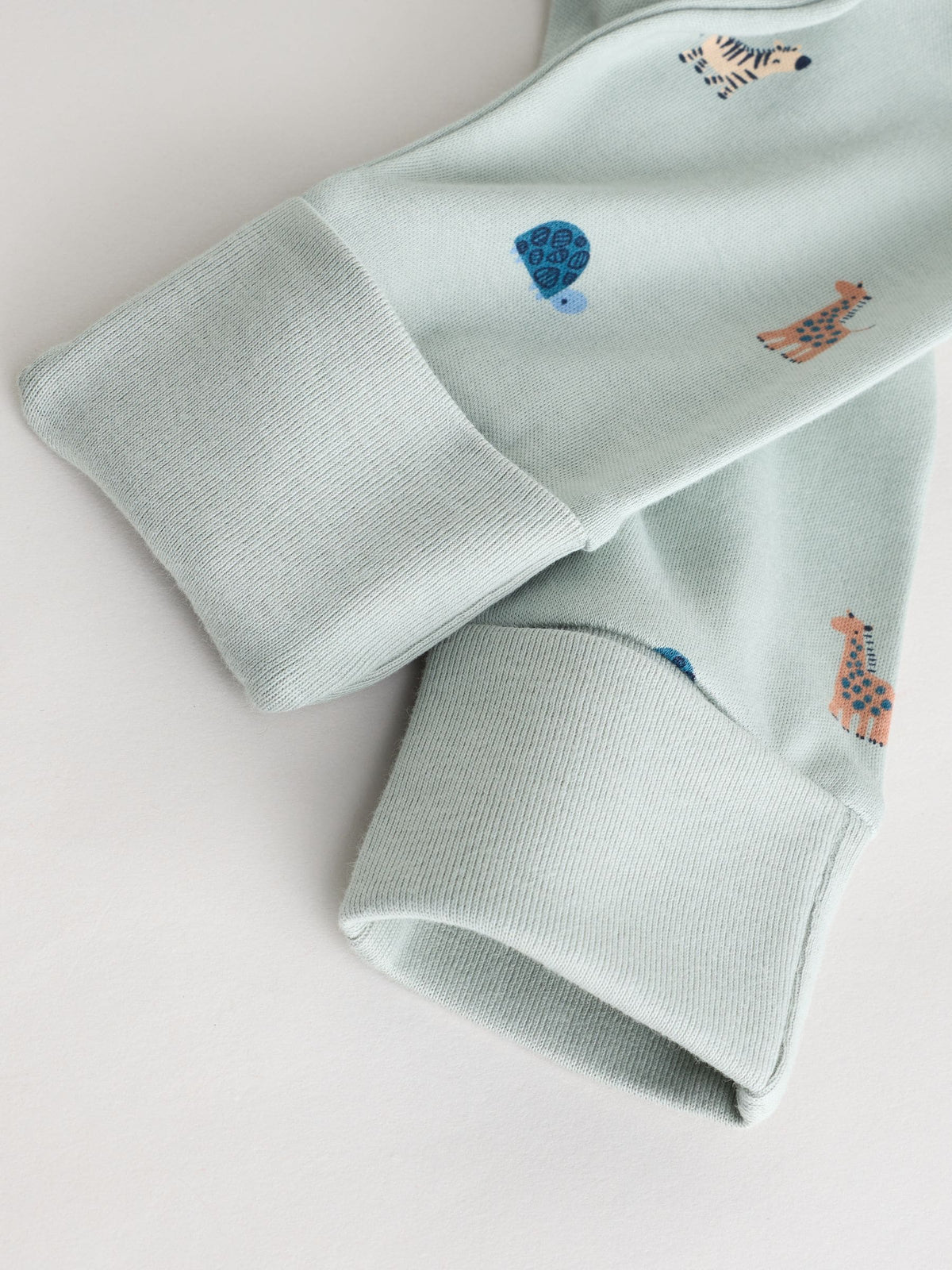 Blue 3 Pack Two Way Zip Baby Sleepsuits (0mths-3yrs)