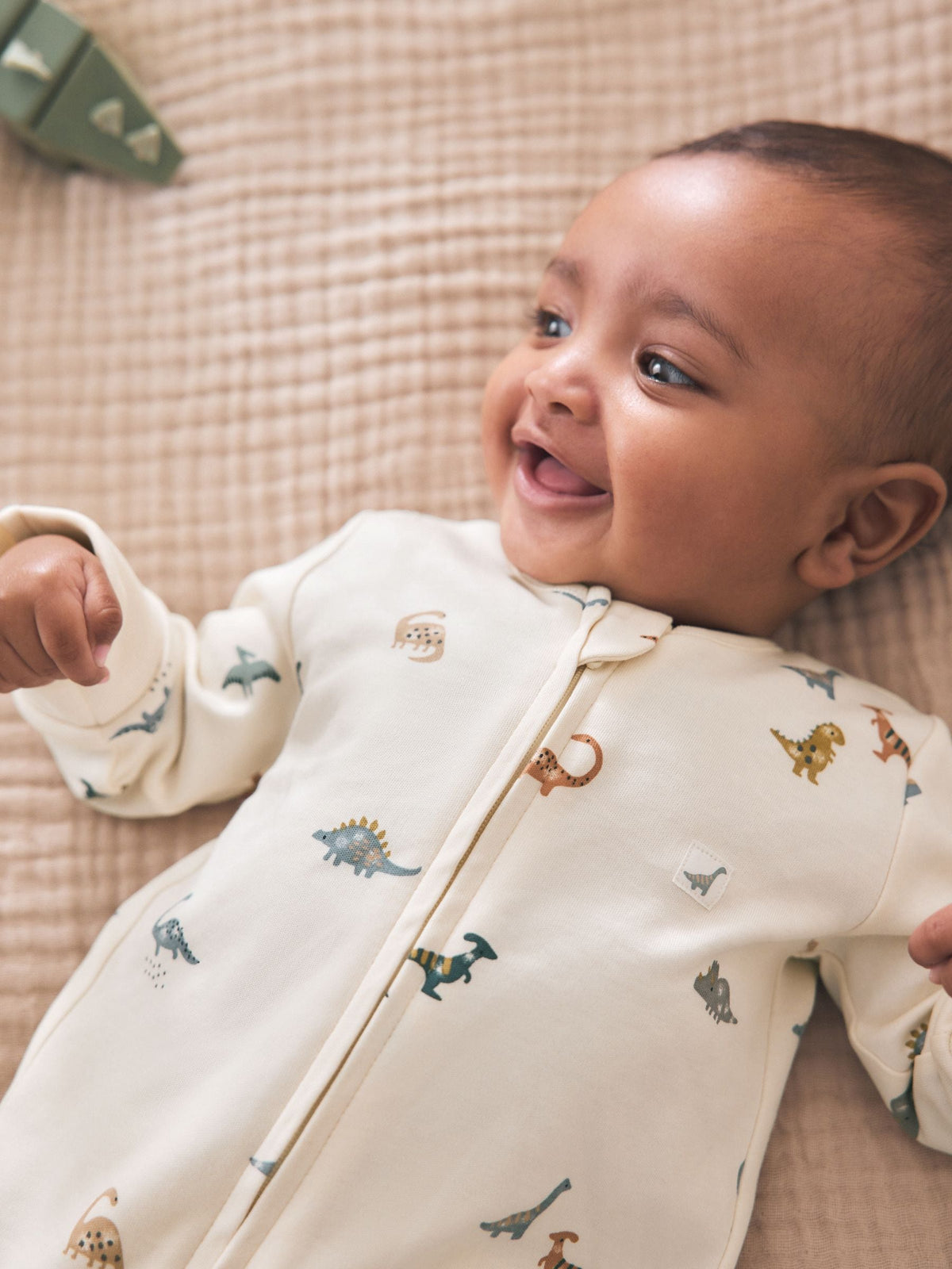 Blue 3 Pack Two Way Zip Baby Sleepsuits (0mths-3yrs)