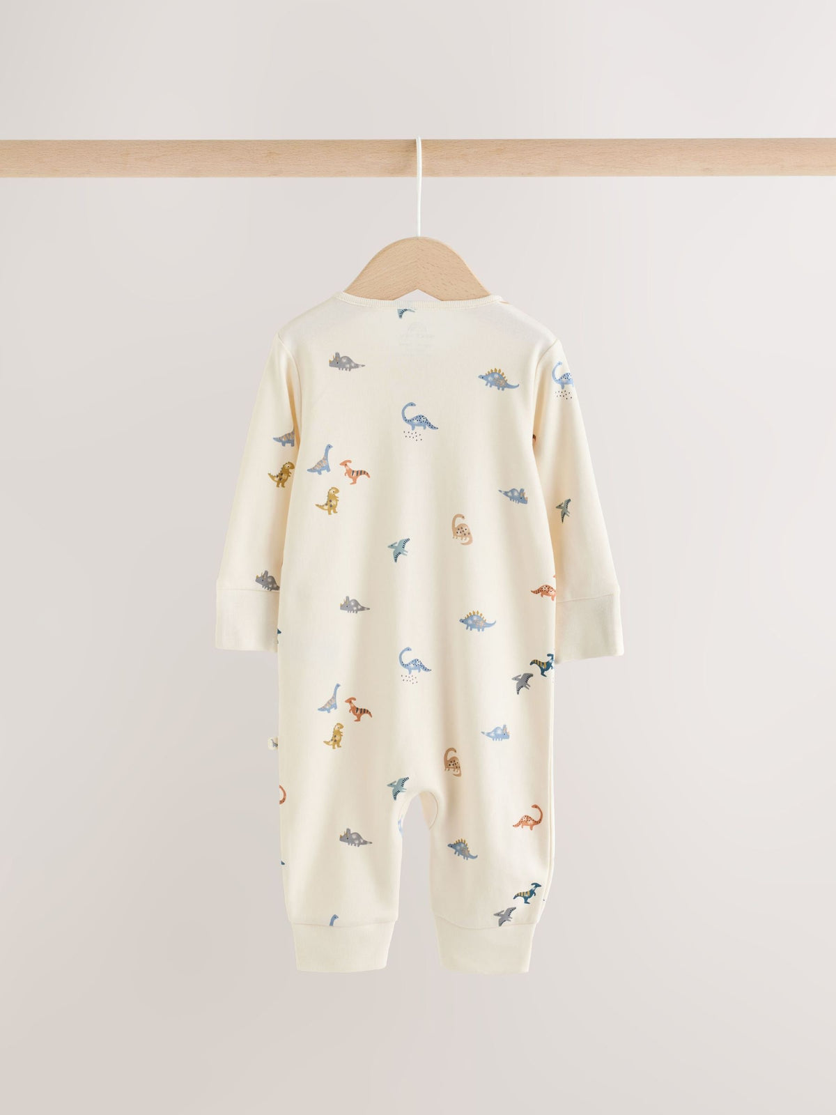 Blue 3 Pack Two Way Zip Baby Sleepsuits (0mths-3yrs)