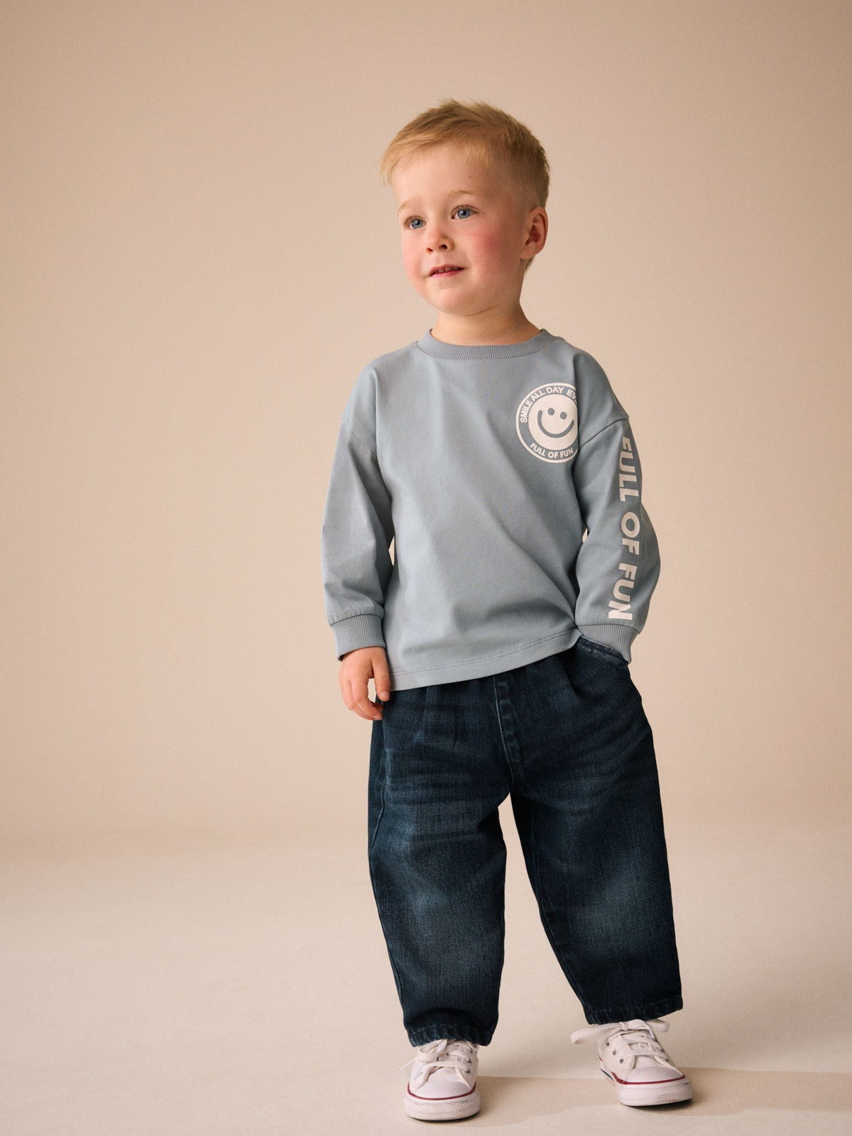 Dark Blue Barrel Jeans (3mths-7yrs)