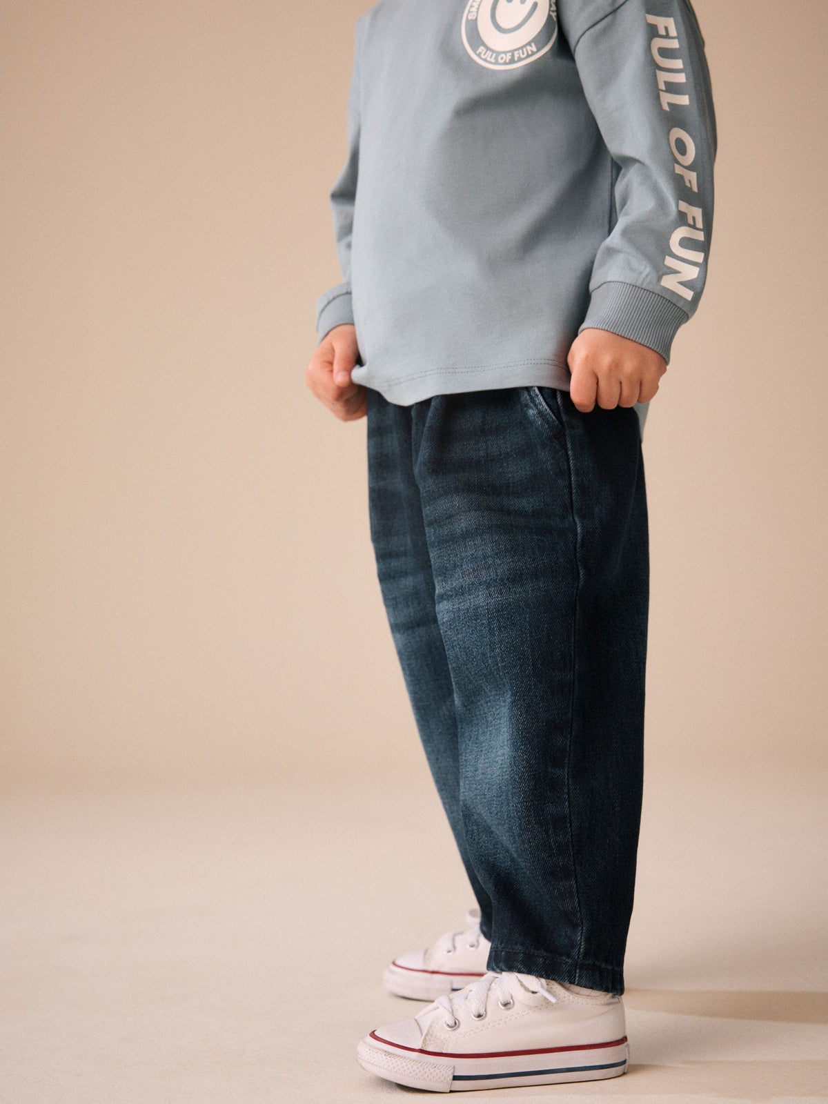 Dark Blue Barrel Jeans (3mths-7yrs)