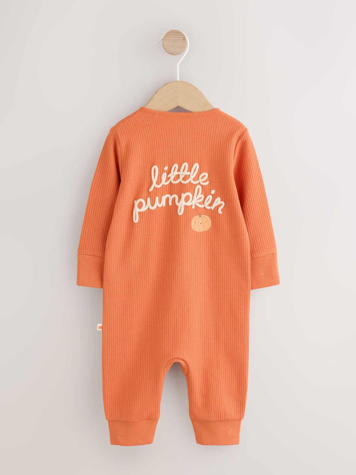 Orange Little Pumpkin Two Way Zip Baby Sleepsuit (0mths-3yrs)