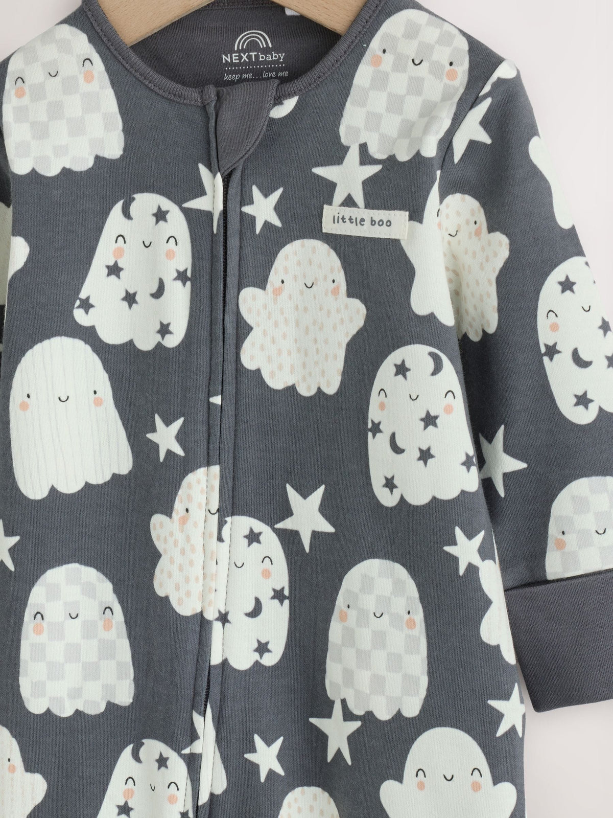 Glow In The Dark Two Way Zip Baby Sleepsuit (0mths-3yrs)
