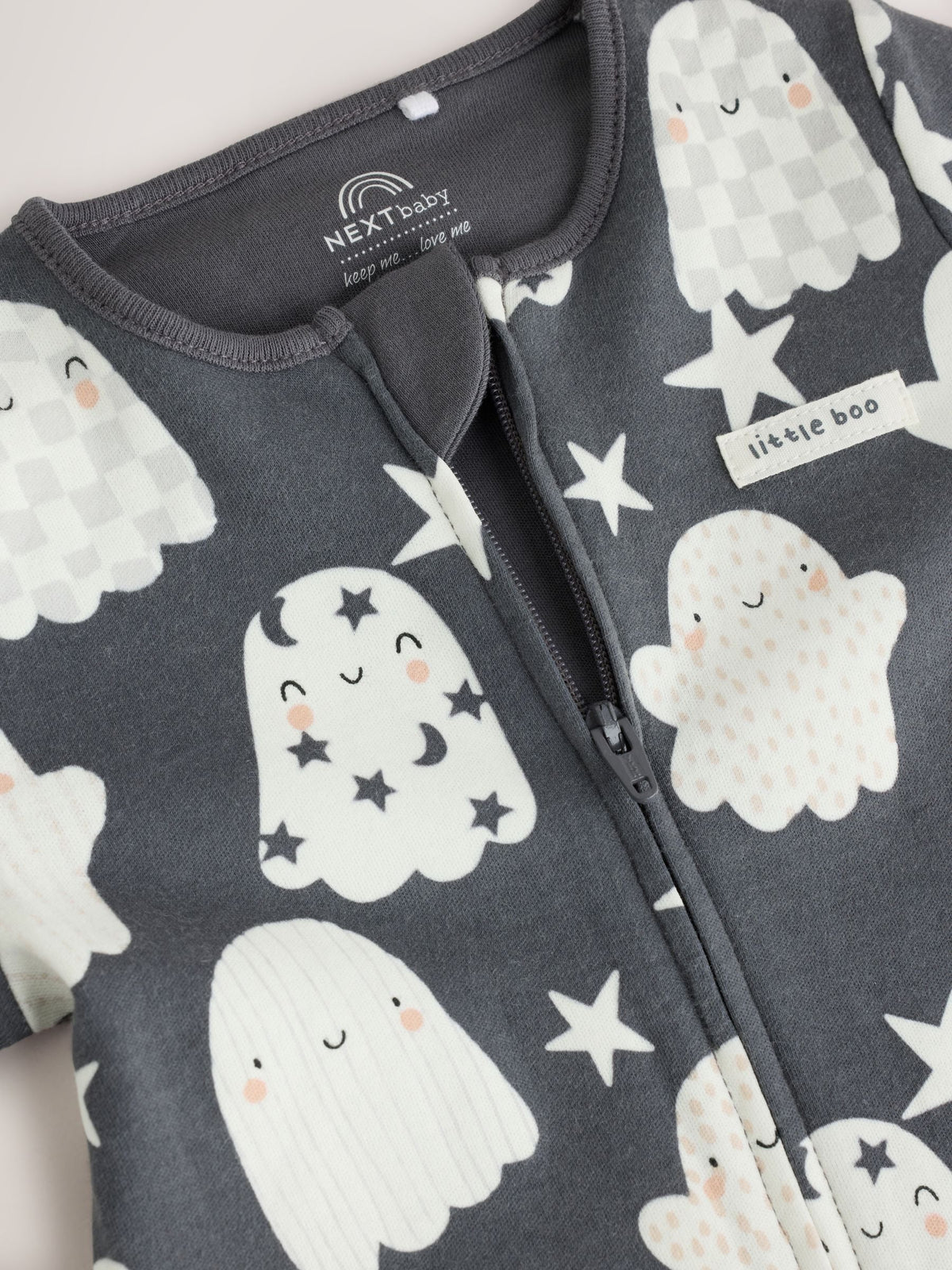 Glow In The Dark Two Way Zip Baby Sleepsuit (0mths-3yrs)