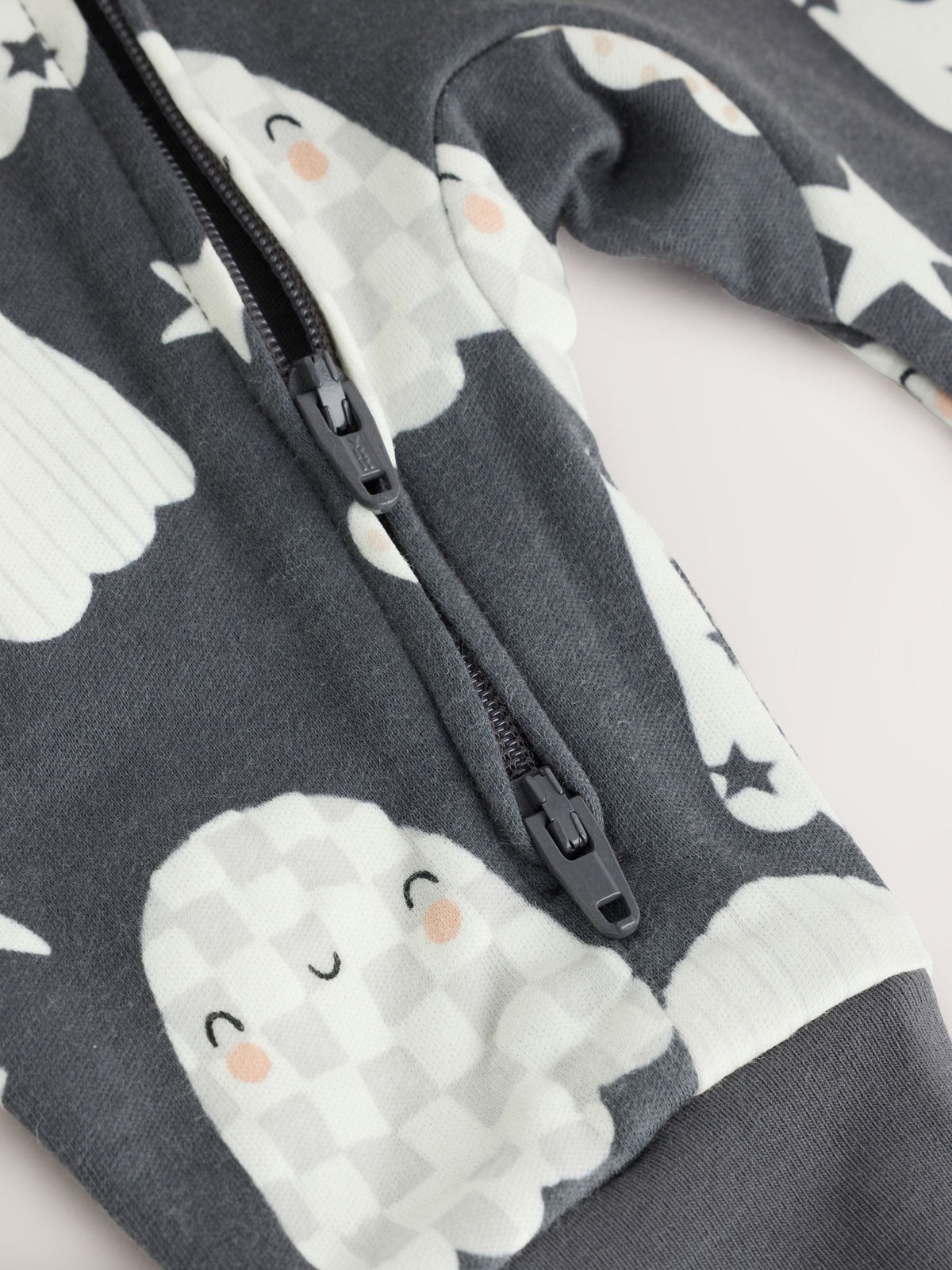 Glow In The Dark Two Way Zip Baby Sleepsuit (0mths-3yrs)