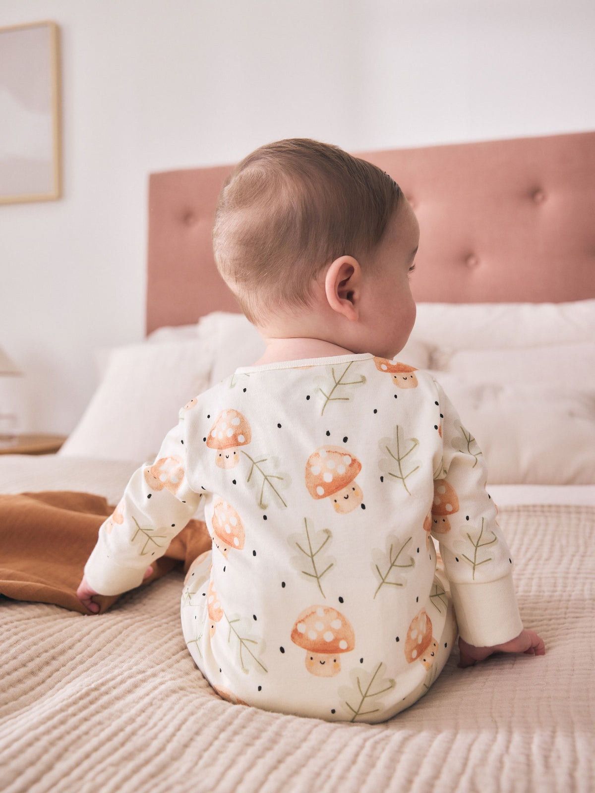 Neutral 3 Pack Two Way Zip Baby Sleepsuit (0mths-3yrs)