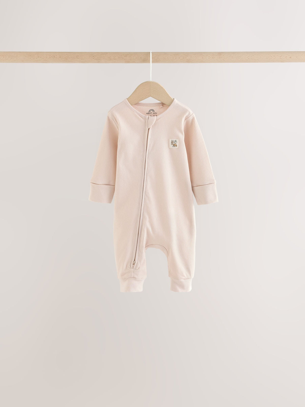 Neutral Brunch Two Way Zip Baby Sleepsuits 4 Pack (0mths-3yrs)