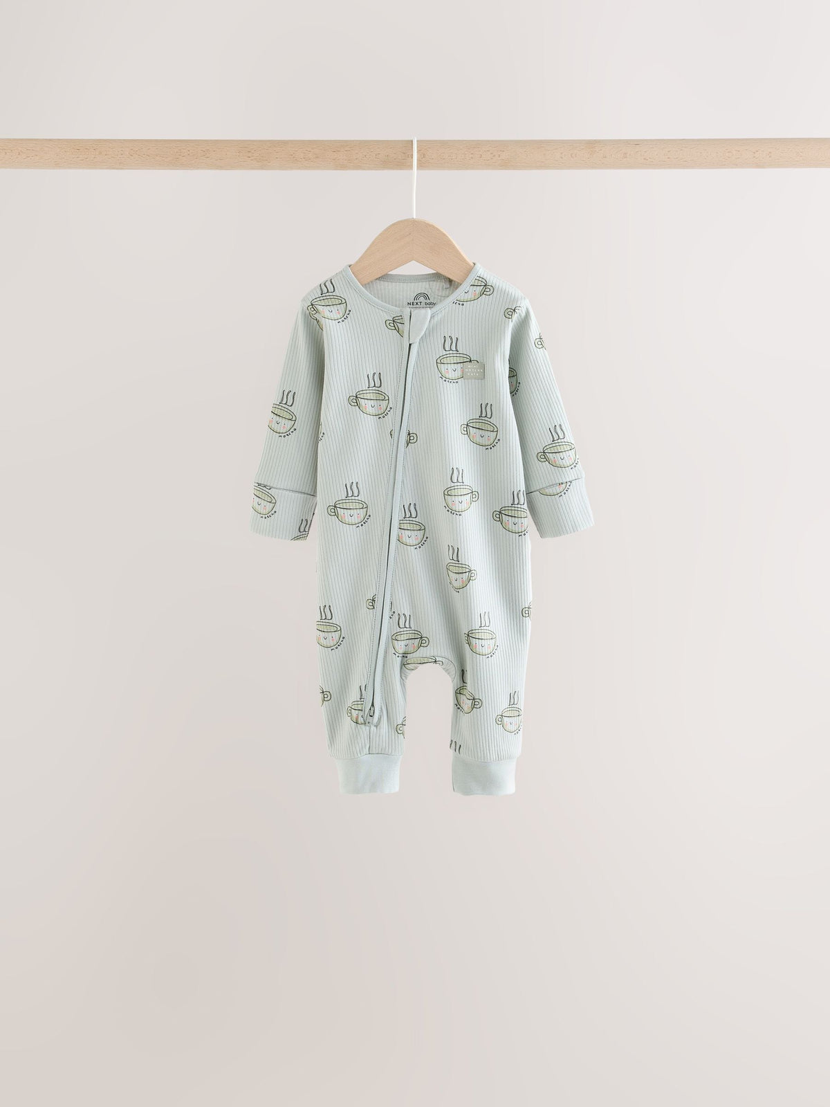 Neutral Brunch Two Way Zip Baby Sleepsuits 4 Pack (0mths-3yrs)