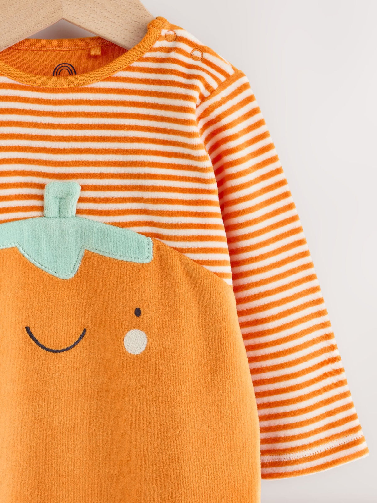 Orange Pumpkin Halloween Sleepsuit and Hat Set 2 Piece (0mths-2yrs)