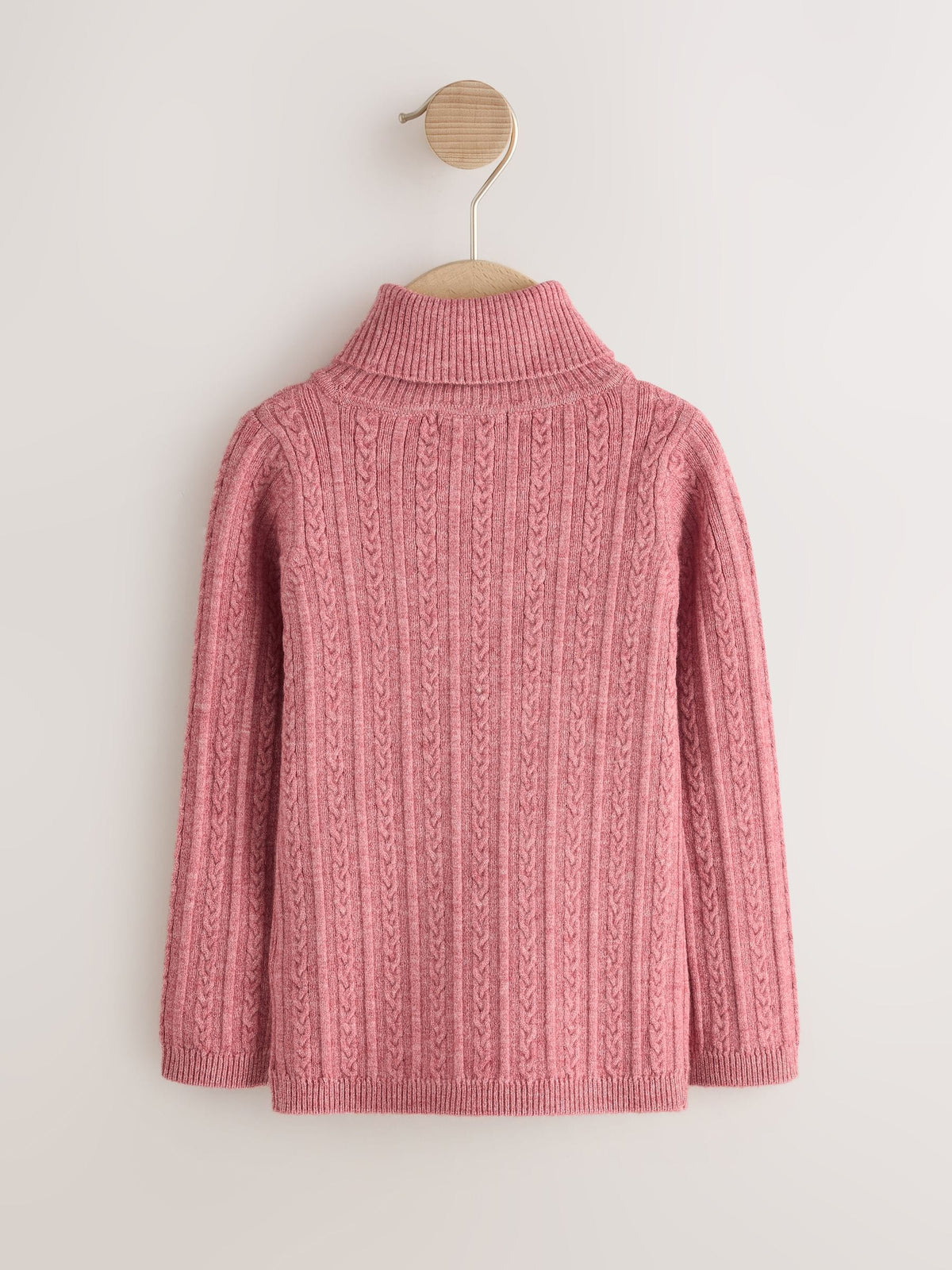 Pink Roll Neck Jumper (3mths-10yrs)