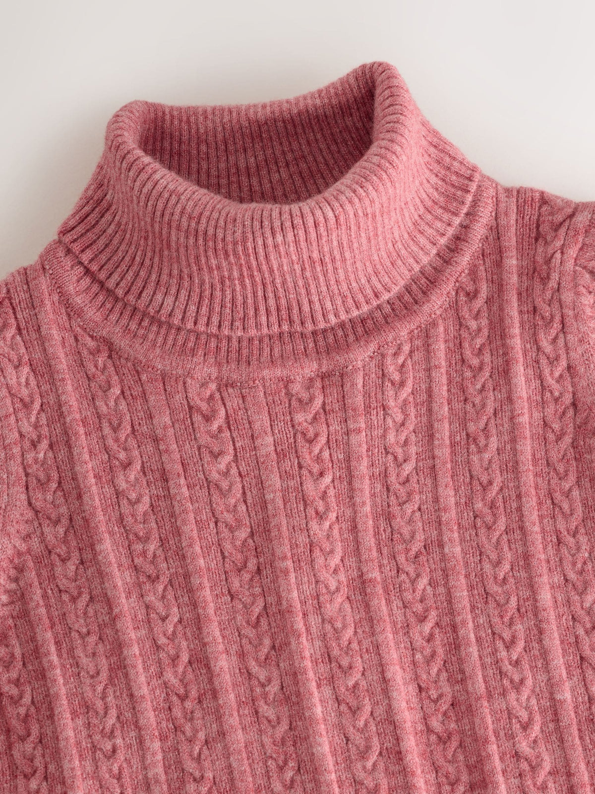 Pink Roll Neck Jumper (3mths-10yrs)