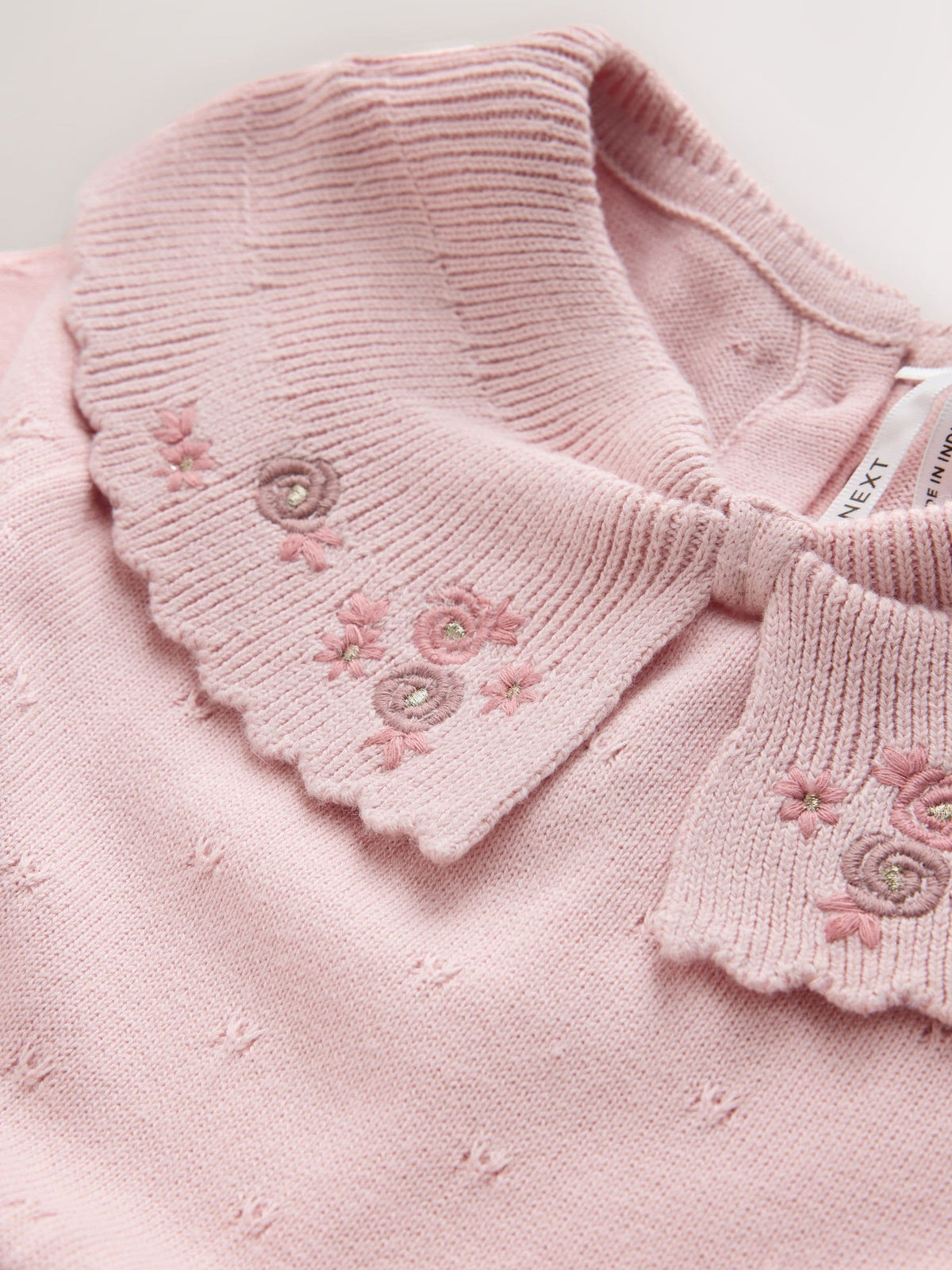 Pink Occasion Bow Collar Dress (3mths-10yrs)