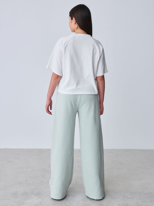 Baker by Ted Baker Green Boxy T-Shirt & Contrast Waistband Trousers Set 2 Piece
