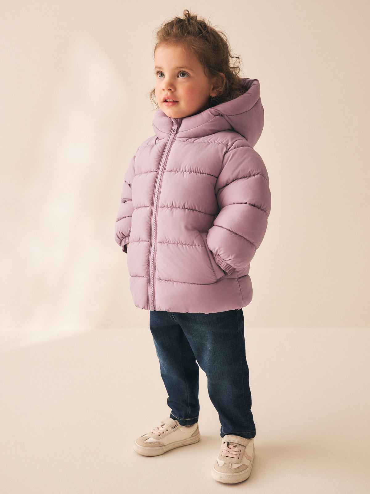 Pink Shower Resistant Fleece Lined Padded Coat (3mths-7yrs)