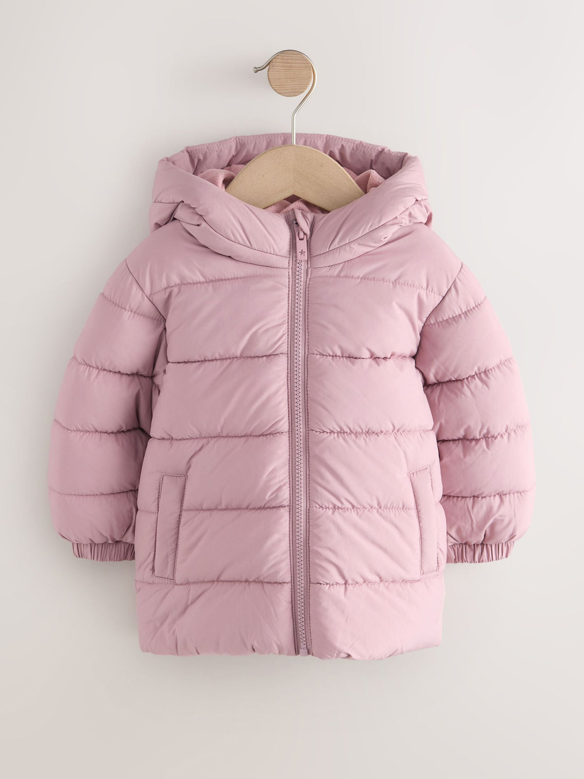 Pink Shower Resistant Fleece Lined Padded Coat (3mths-7yrs)