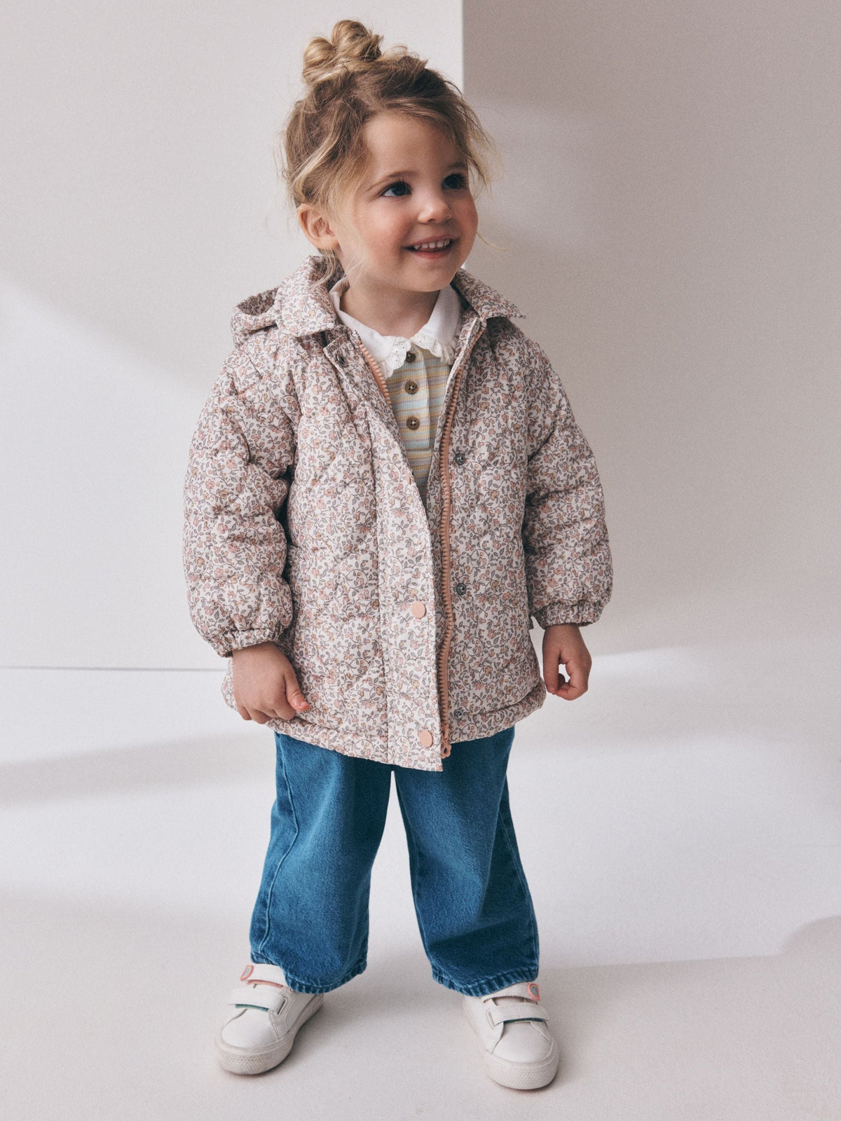 Ditsy Floral Shower Resistant Padded Coat (3mths-7yrs)