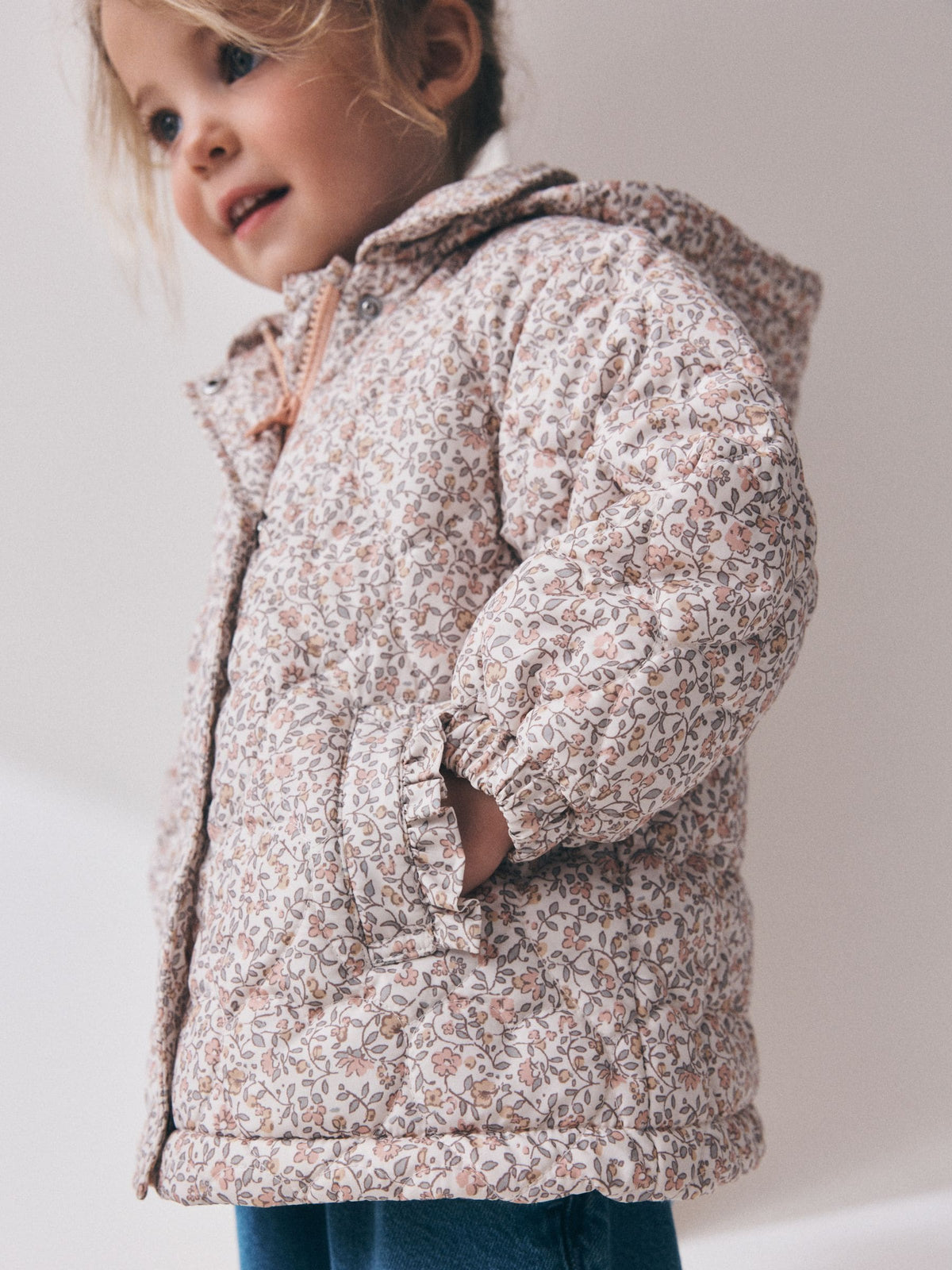 Ditsy Floral Shower Resistant Padded Coat (3mths-7yrs)