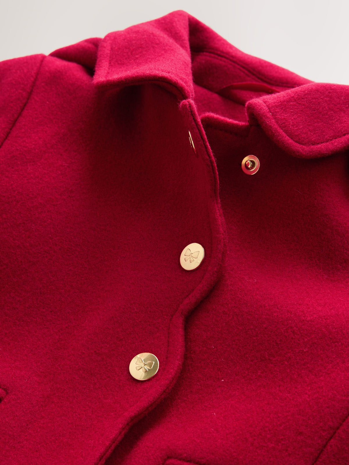 Red Hooded Coat With Wool (3mths-10yrs)