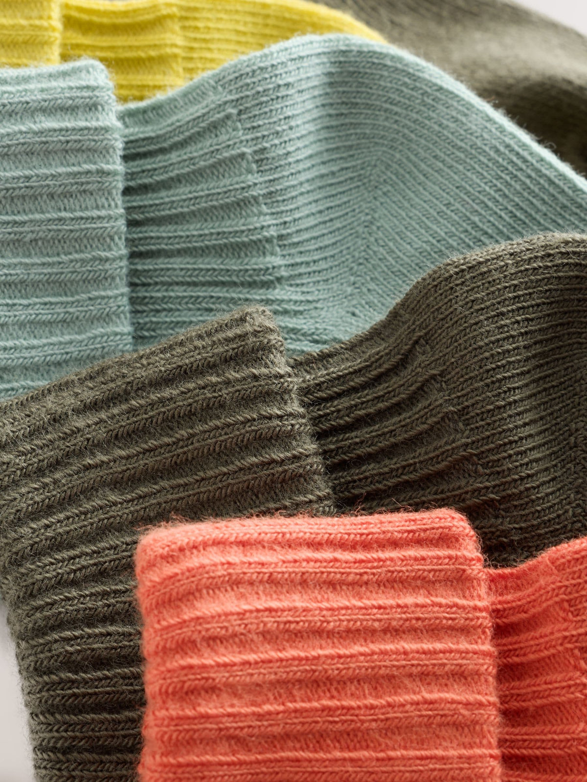 Autumnal Bright Roll Top Baby Socks 5 Pack