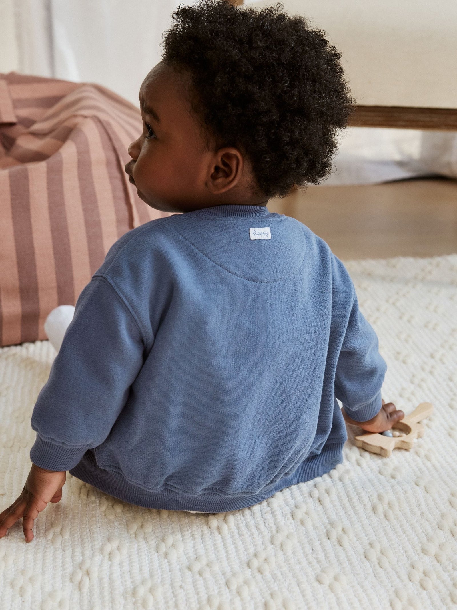 Blue Jersey Jacket, Bodysuit and Leggings Baby Set 3 Piece (0mths-2yrs)