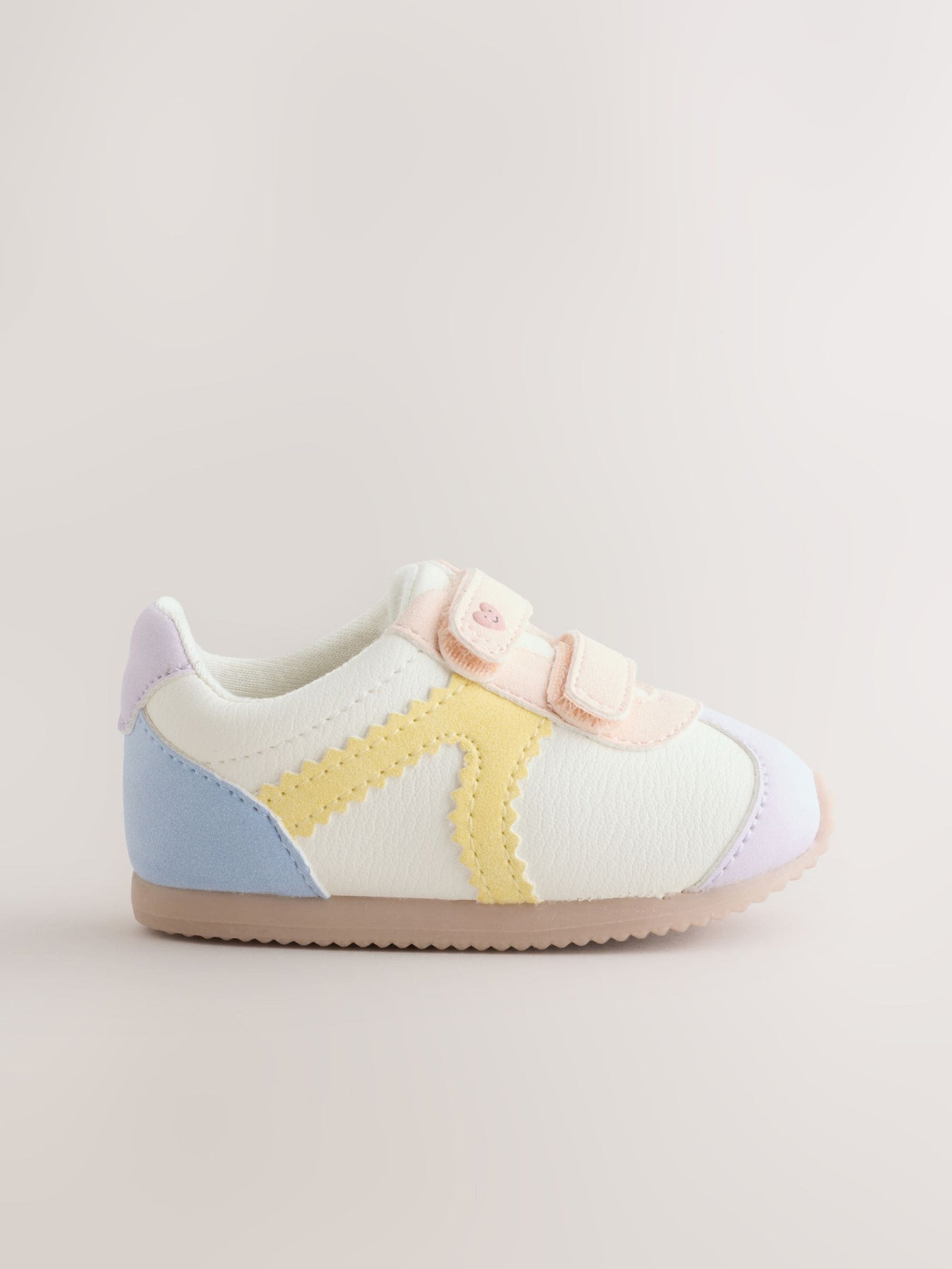 Multi Pastel Baby Touch Fastening Trainers (0-24mths)