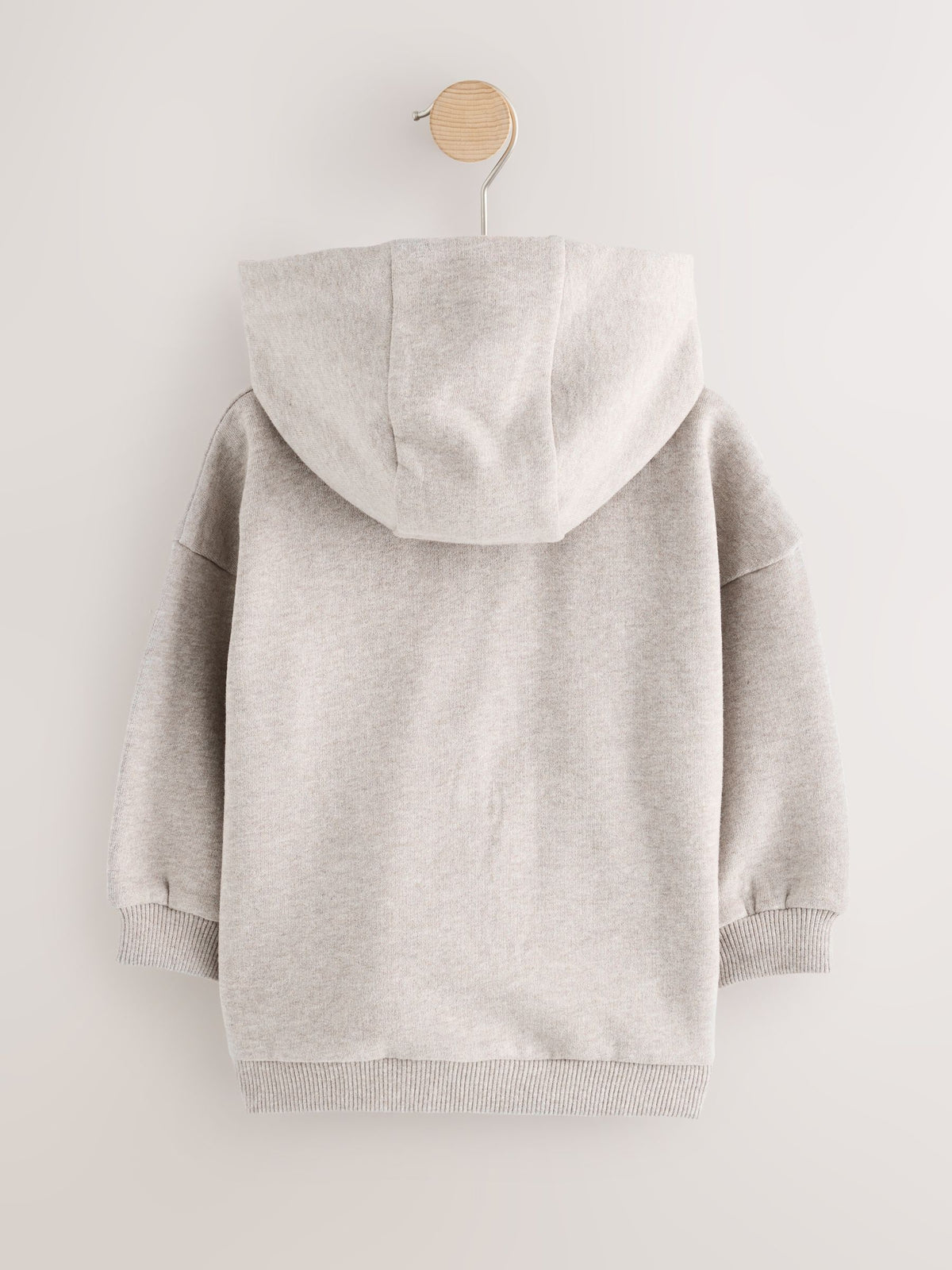 Oatmeal Marl Soft Touch Zip Up Hoodie (3mths-7yrs)