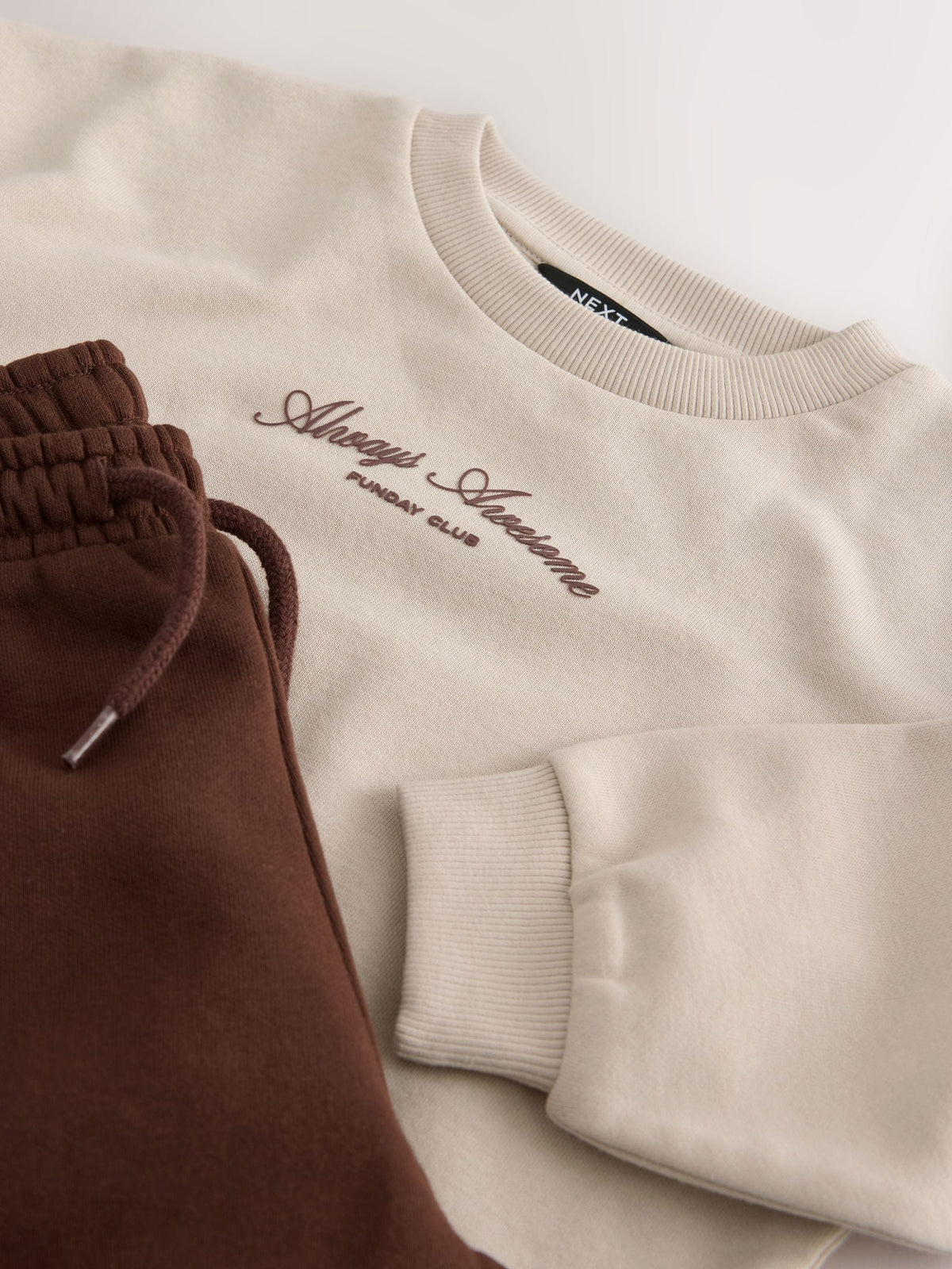 Ecru Crew Neck Sweat Top and Utility Joggers Set (3mths-7yrs)