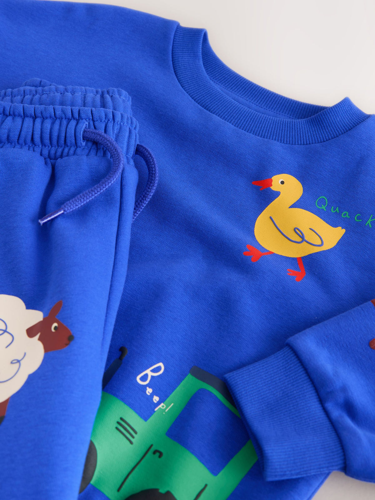 Dark Blue Crew Neck Joggers Set (3mths-7yrs)