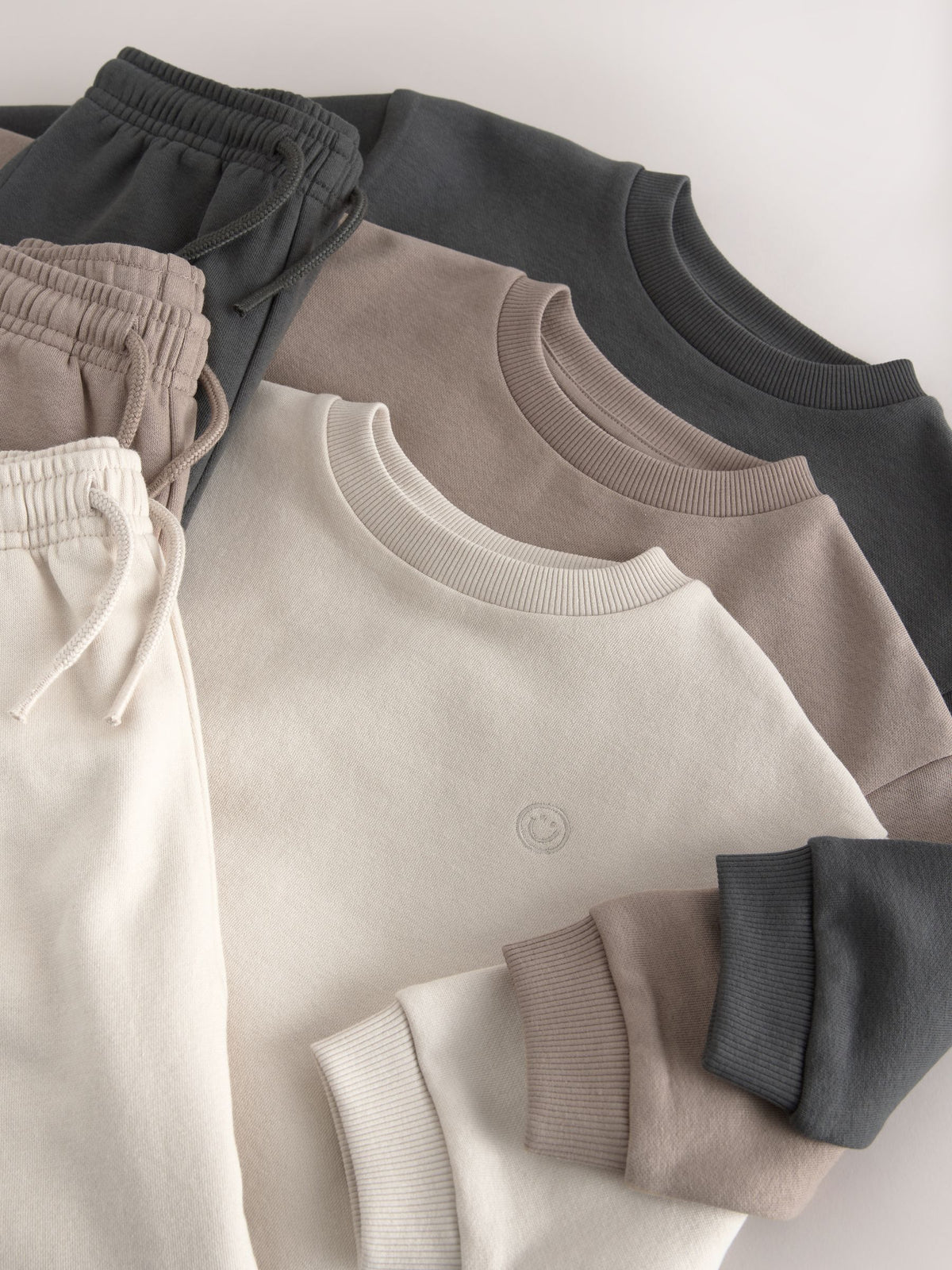 Neutral Sweat Top & Joggers Set 6 Piece (3mths-7yrs)