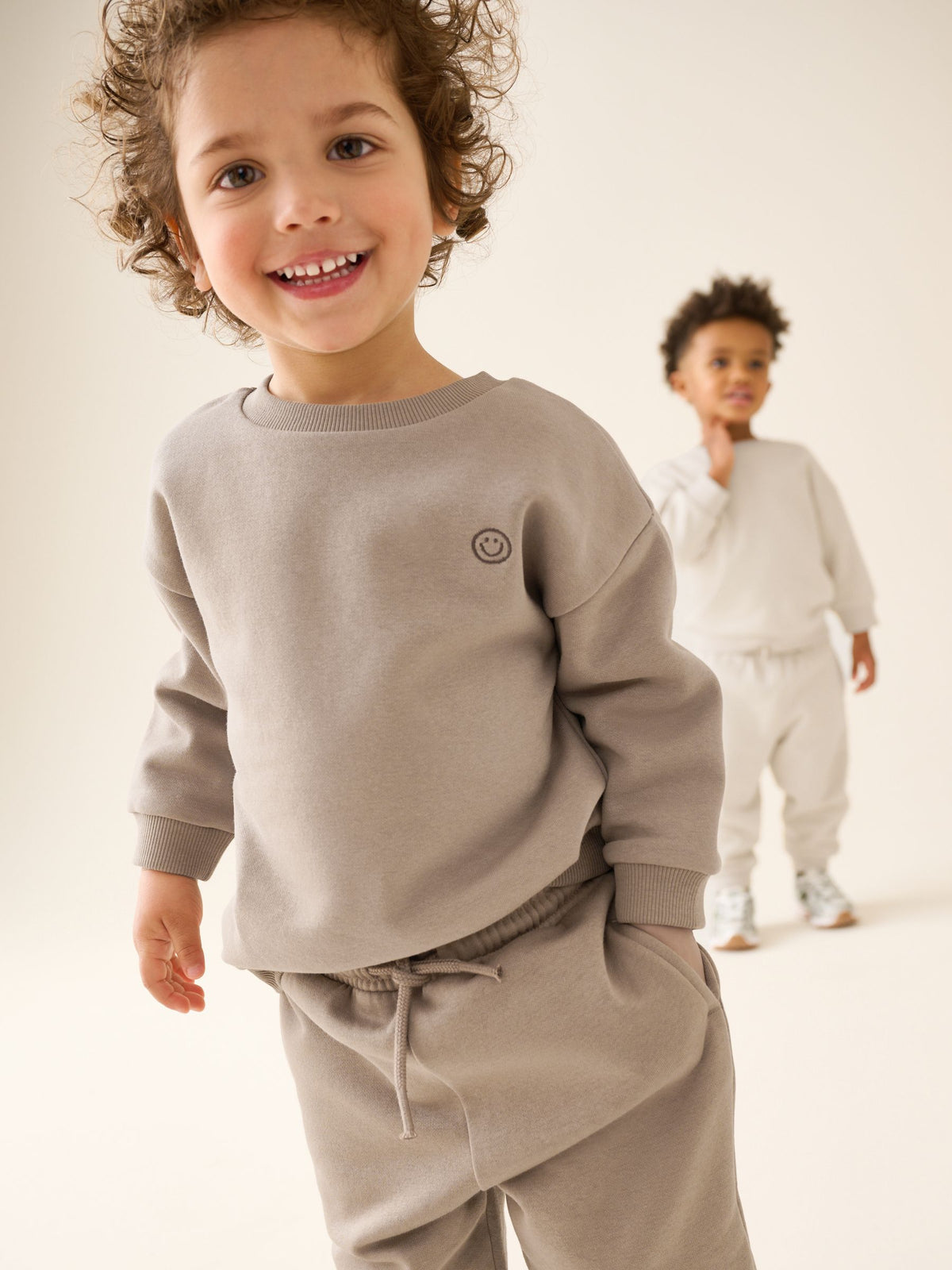 Neutral Sweat Top & Joggers Set 6 Piece (3mths-7yrs)