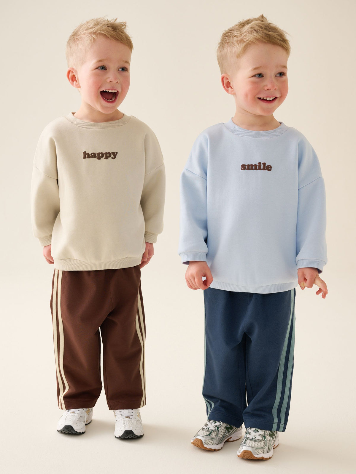 Multi Crew Neck Joggers Set 4 Piece (3mths-7yrs)