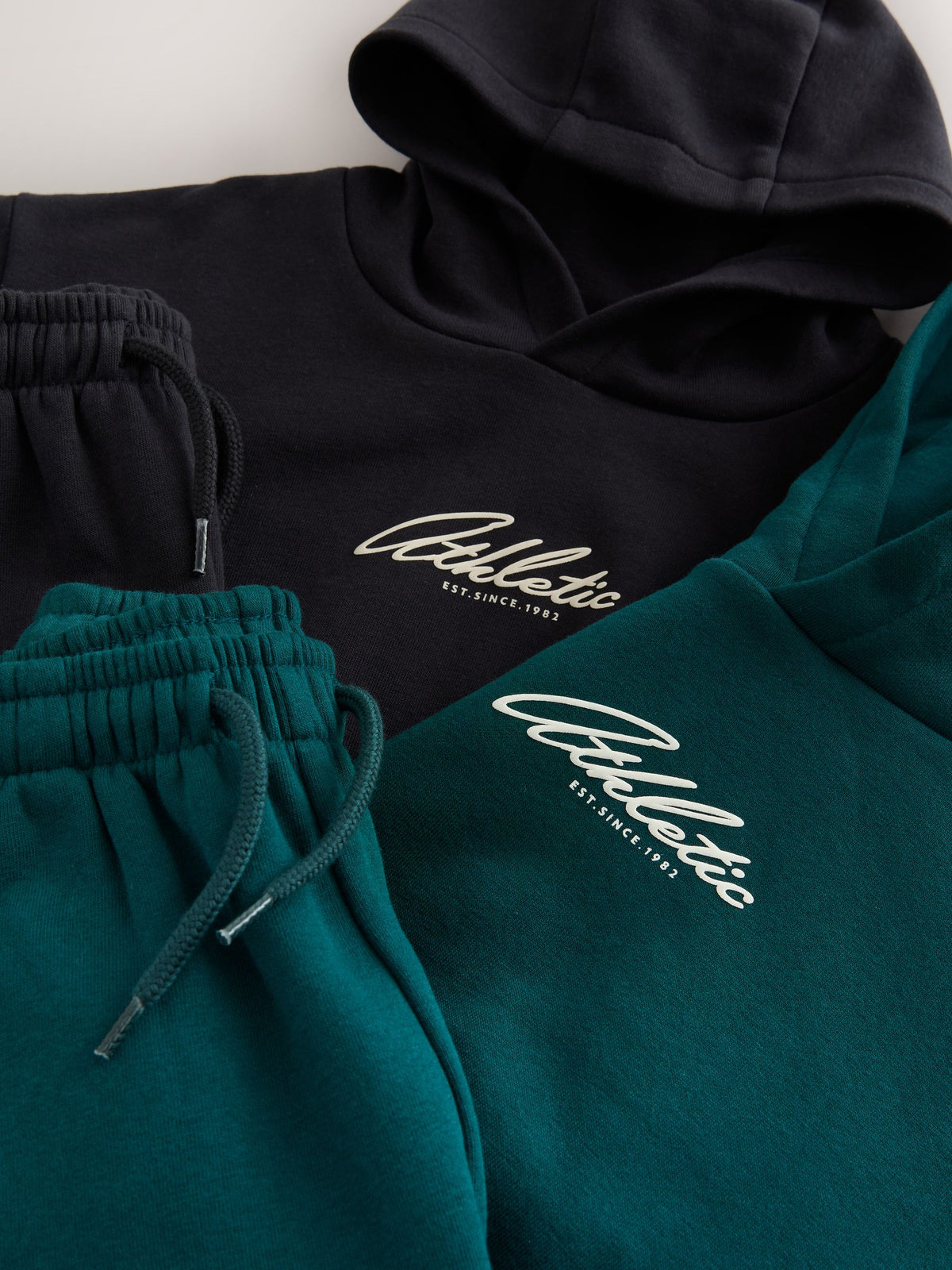 Green/Black Hoody Sweat Top and Jogger Set 4  Peice (3mths-7yrs)