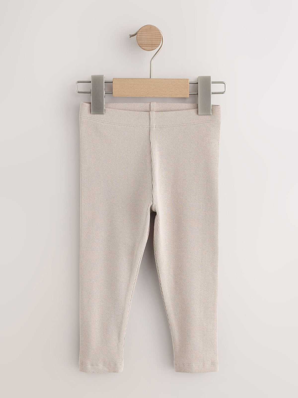 Brown/Grey Ribbed Leggings 5 Pack (3mths-7yrs)