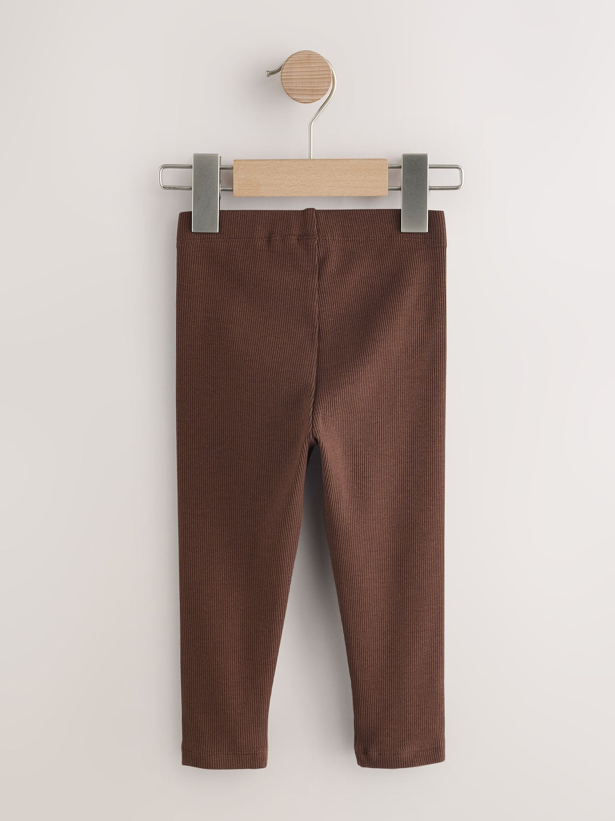 Brown/Grey Ribbed Leggings 5 Pack (3mths-7yrs)