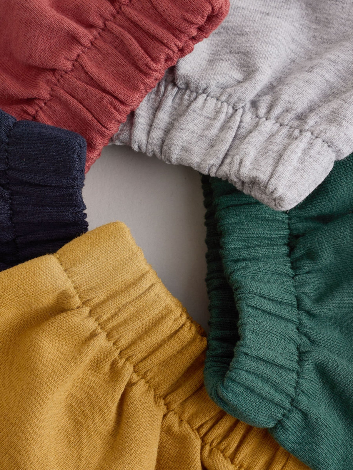 Multi Bright Regular Fit Joggers 5 Pack (3mths-7yrs)