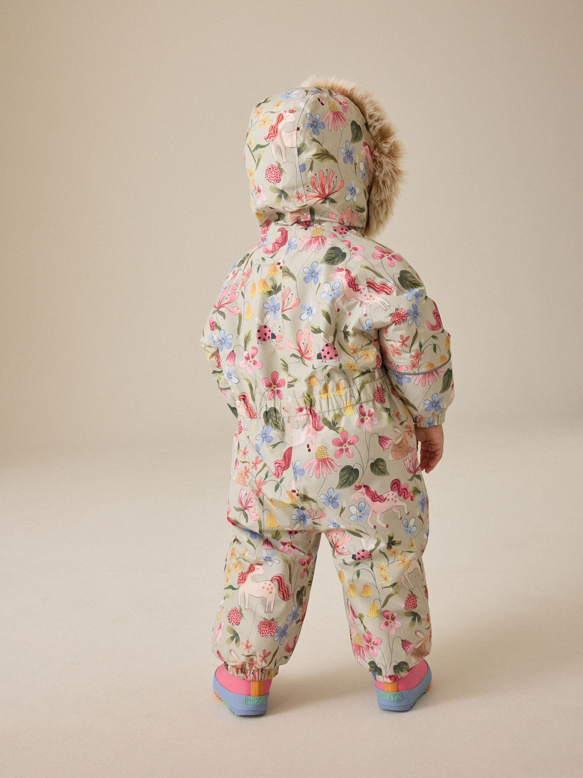 Sage Green Unicorn Waterproof Printed Snowsuit (3mths-7yrs)