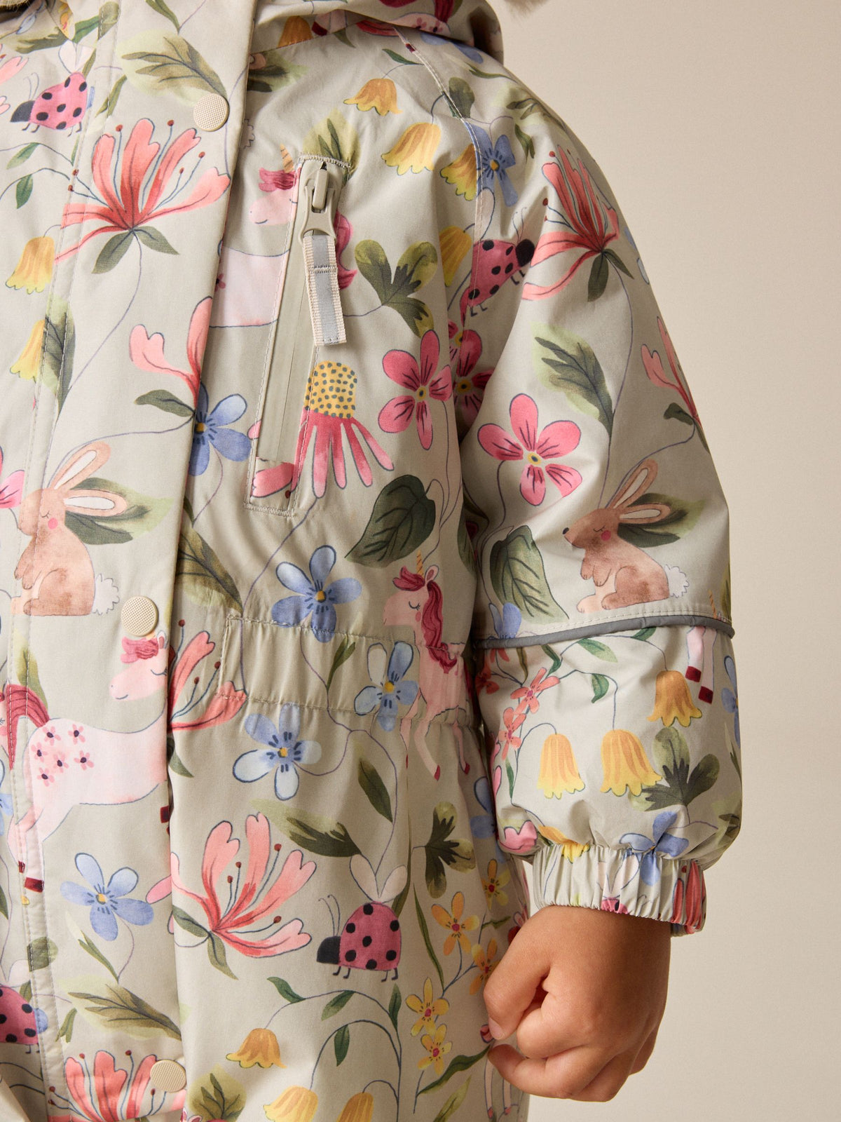 Sage Green Unicorn Waterproof Printed Snowsuit (3mths-7yrs)