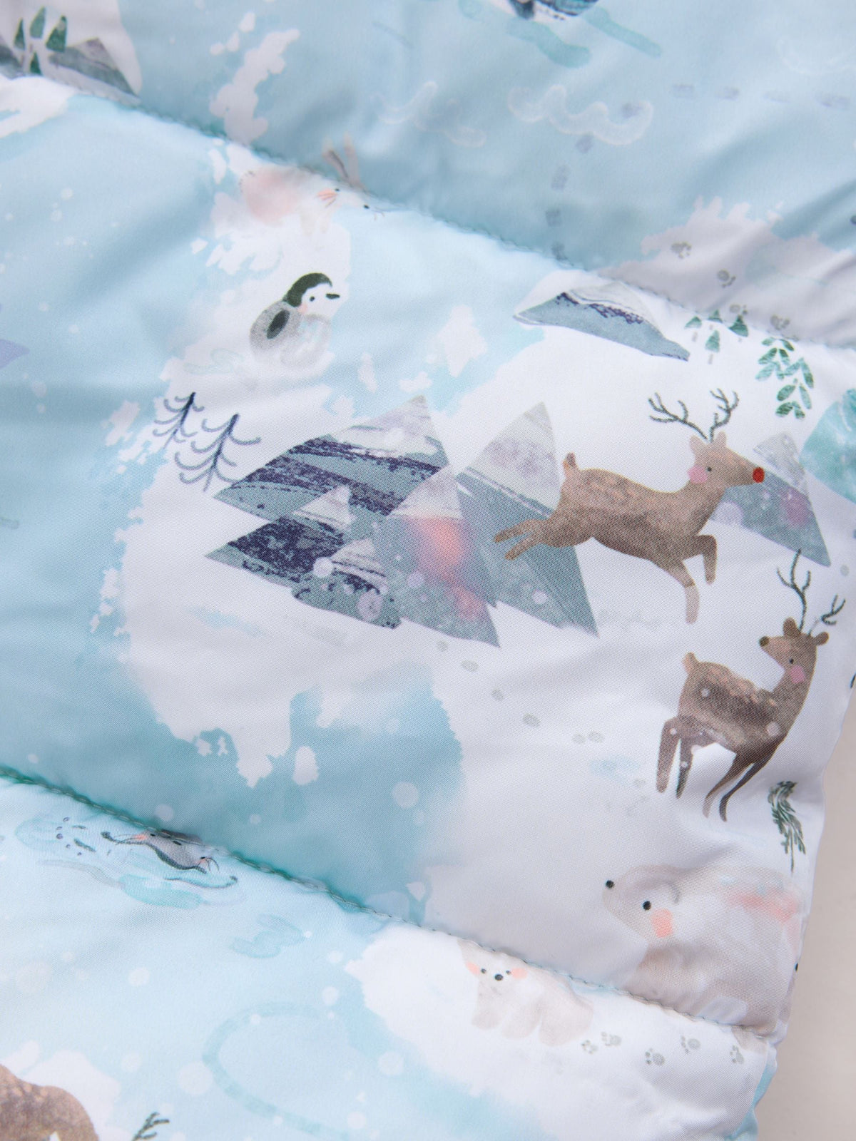 Blue Winter Scene Print Shower Resistant Snowsuit (3mths-7yrs)
