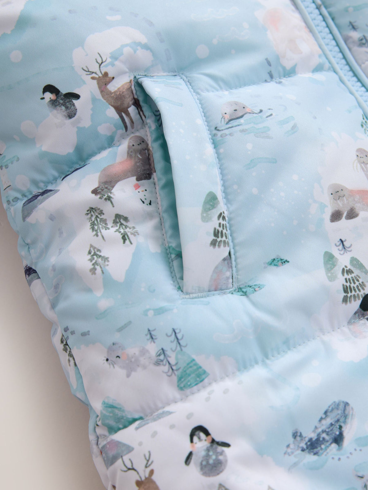 Blue Winter Scene Print Shower Resistant Snowsuit (3mths-7yrs)