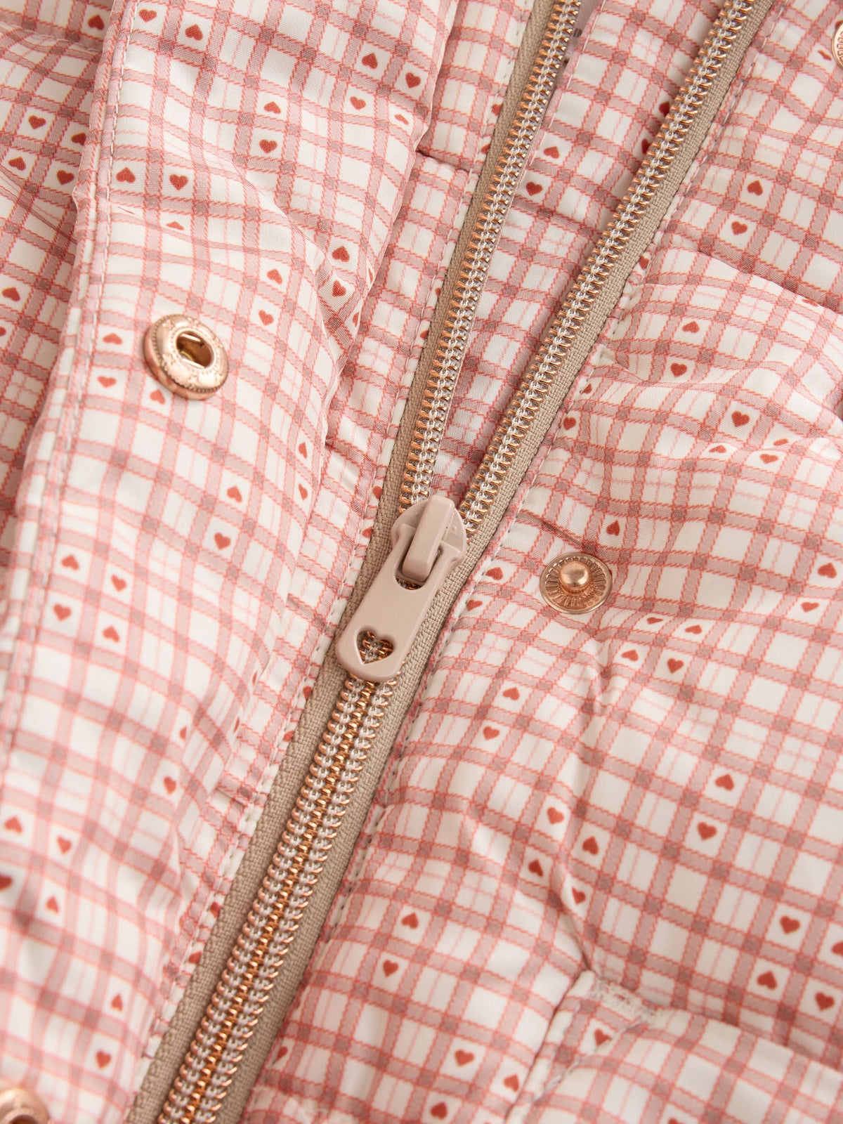 Red Gingham Shower Resistant Padded Coat (3mths-7yrs)