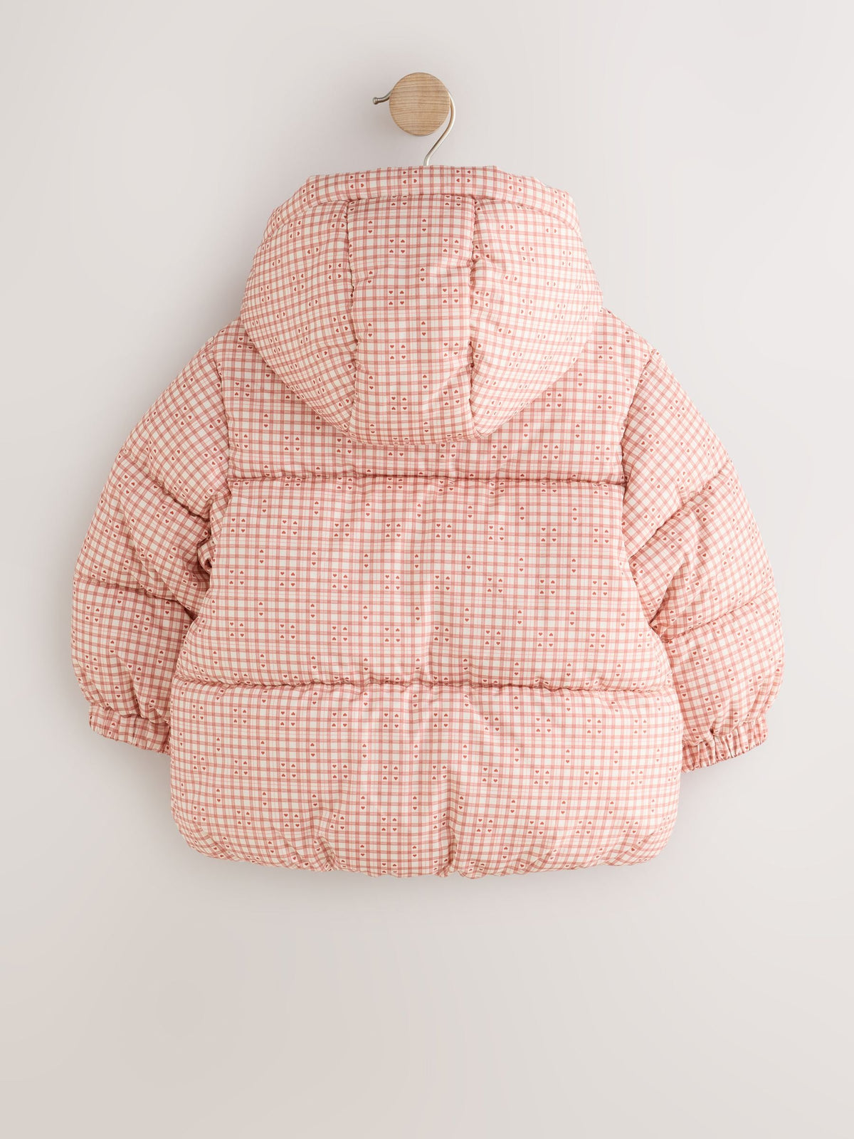 Red Gingham Shower Resistant Padded Coat (3mths-7yrs)