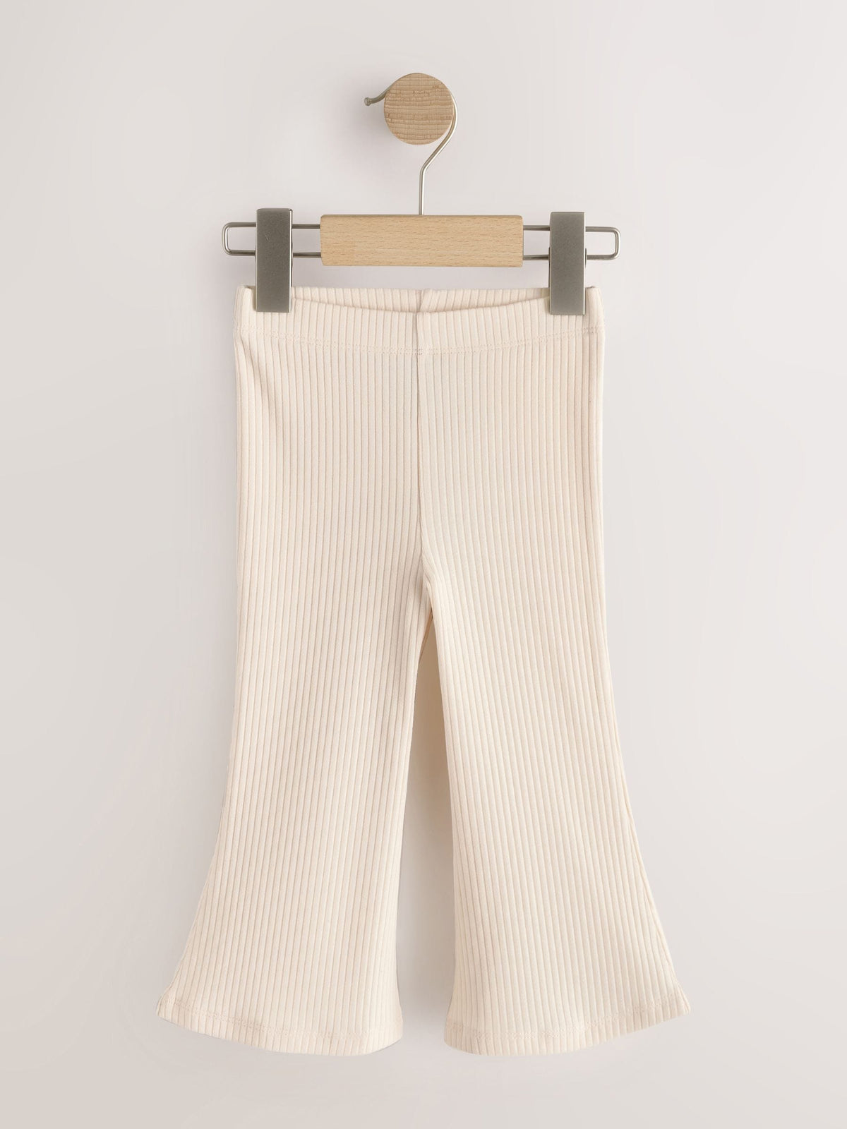 Neutral Ribbed Flare Leggings 5 Pack (3mths-7yrs)